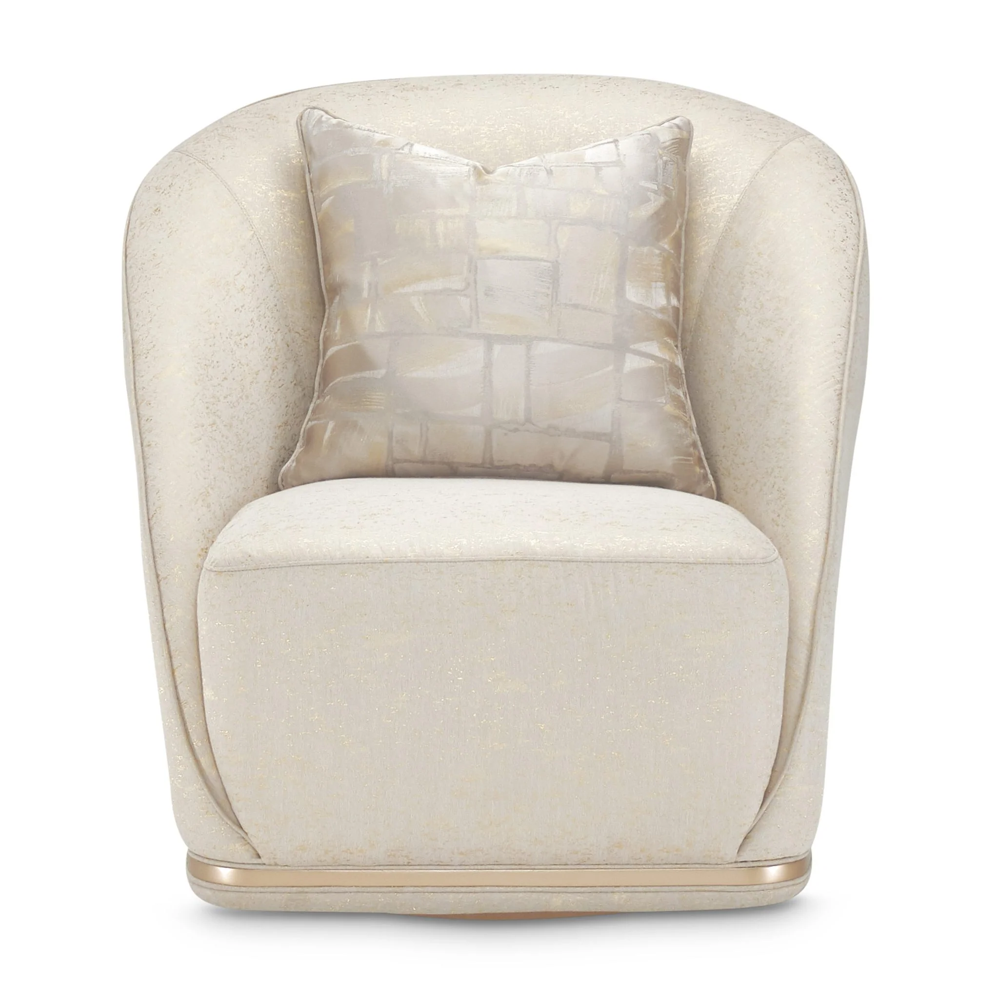 La Rachelle Swivel Chair - Gold Rush/Champagne
