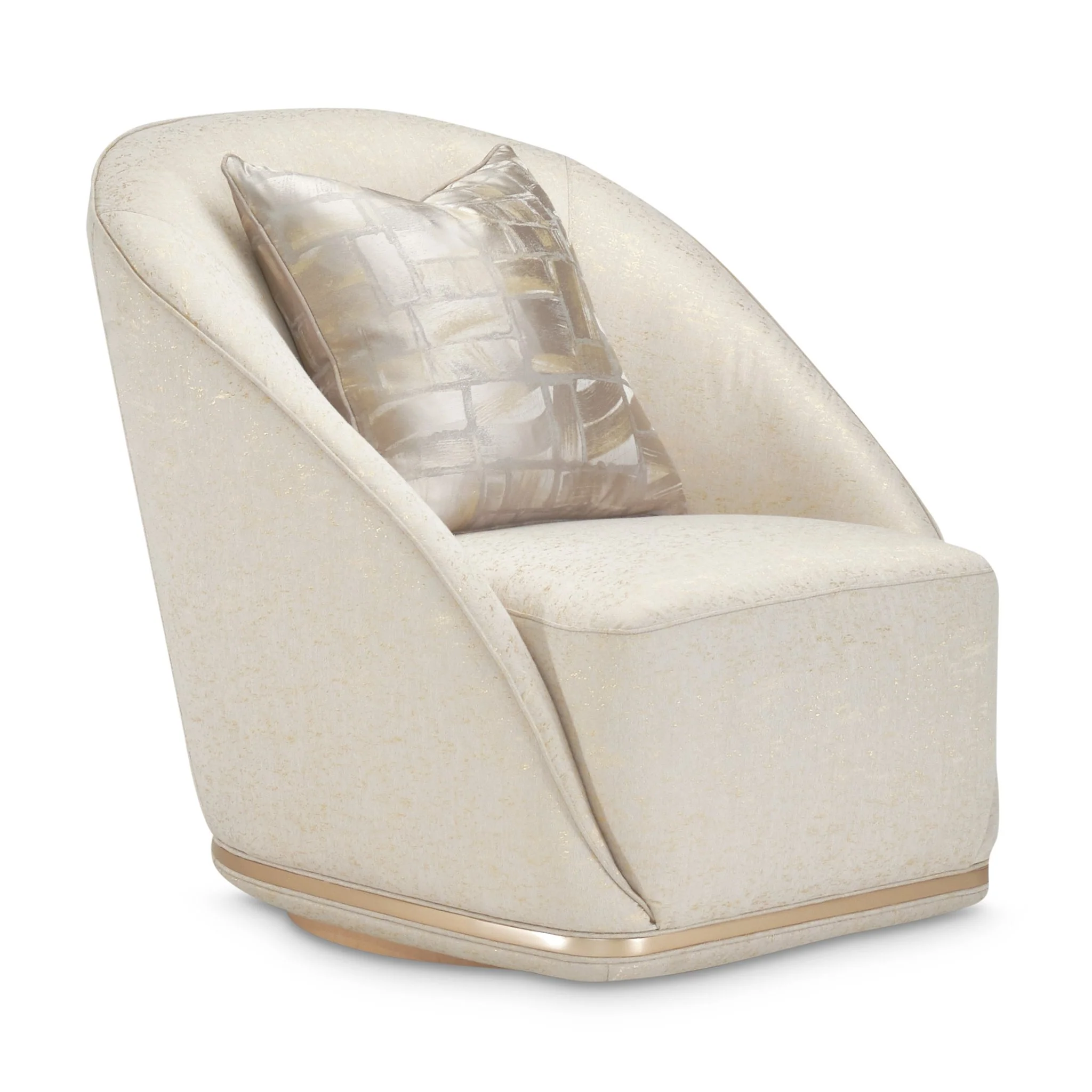La Rachelle Swivel Chair - Gold Rush/Champagne - Image 2