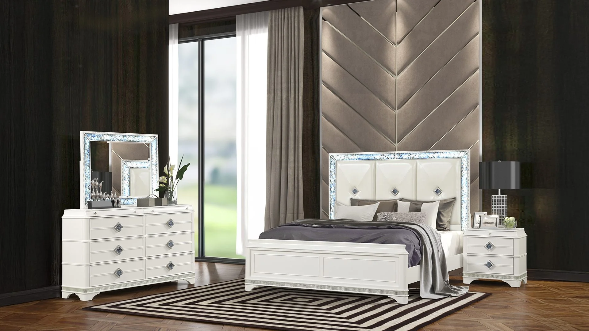 Laguna King 4PC Bedroom Set