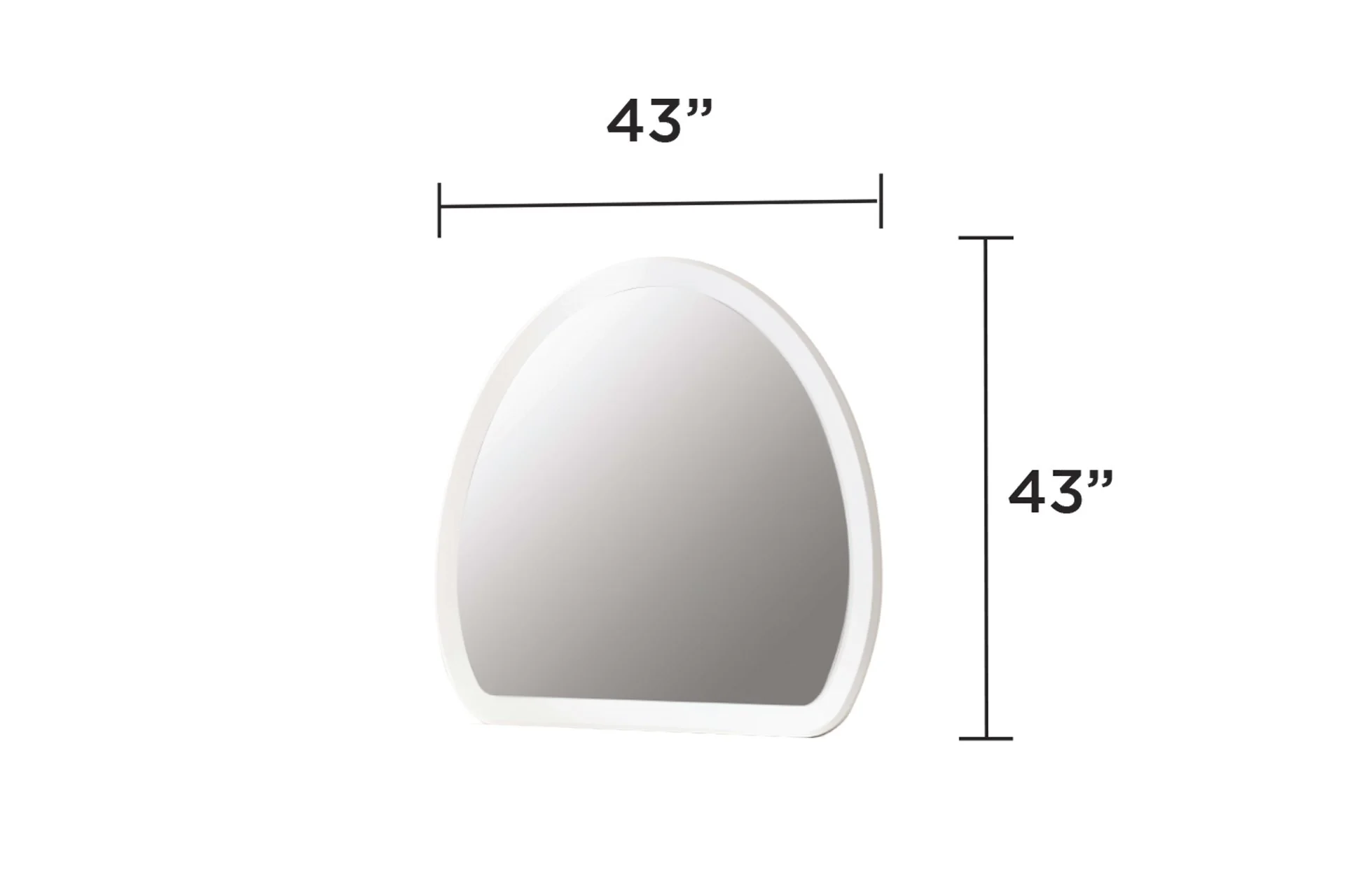 Laura Mirror White - Image 4