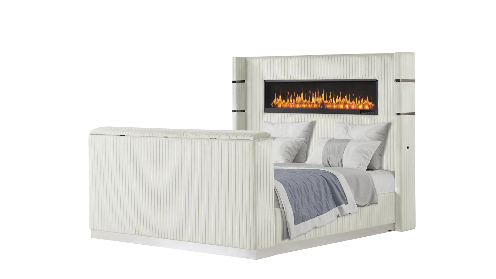 Lavish King 5PC Bedroom Set Beige - Image 2