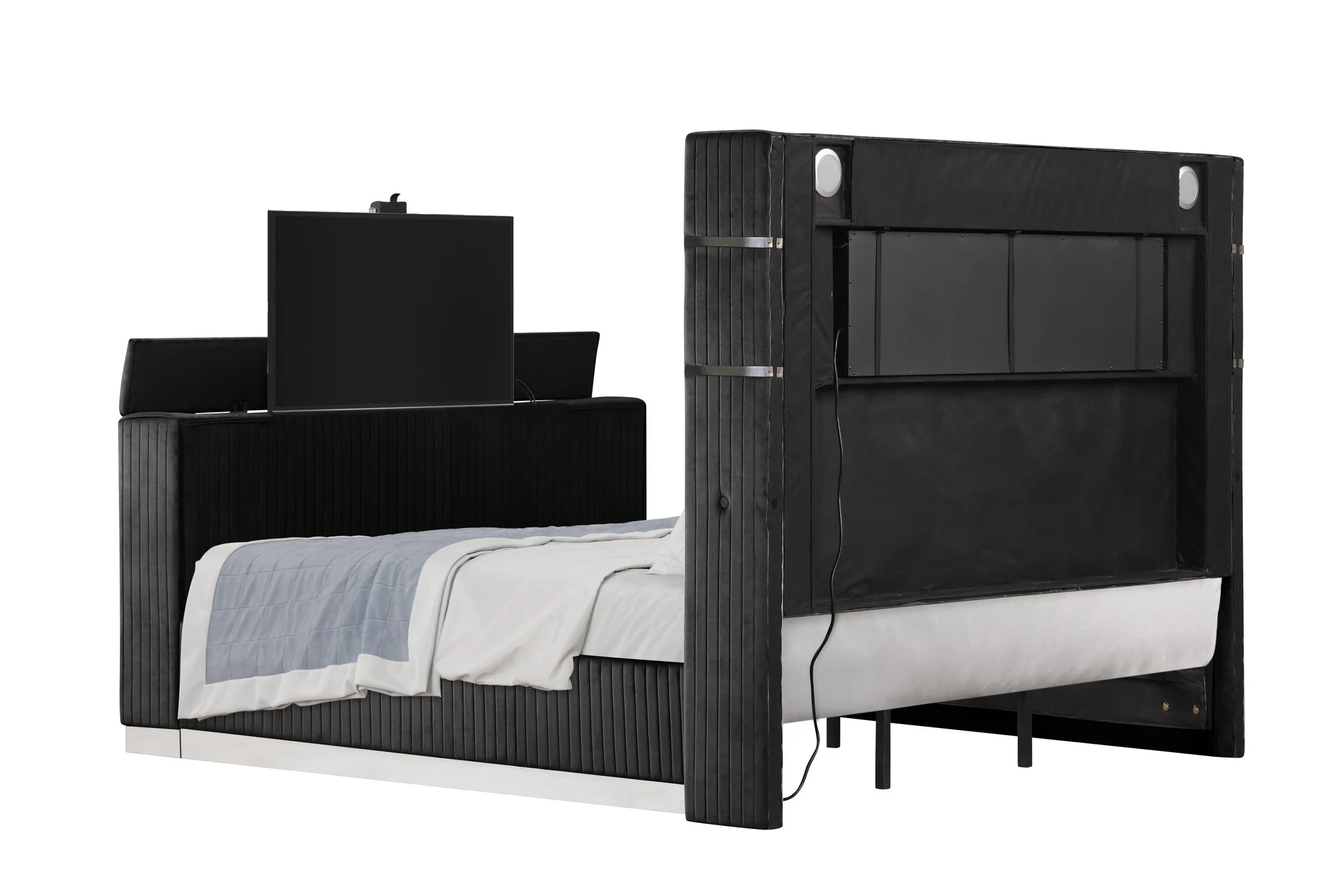 Lavish King 5PC Bedroom Set Black - Image 7