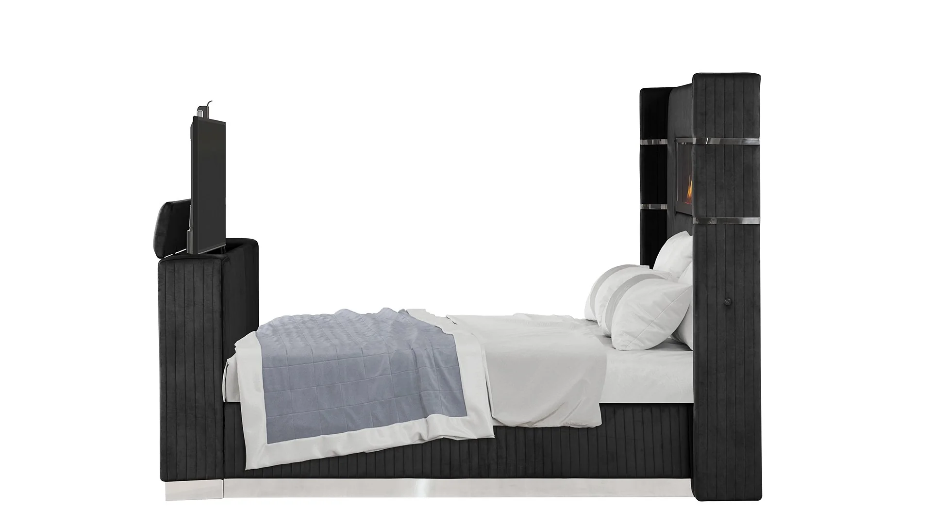 Lavish King Bed Black - Image 3