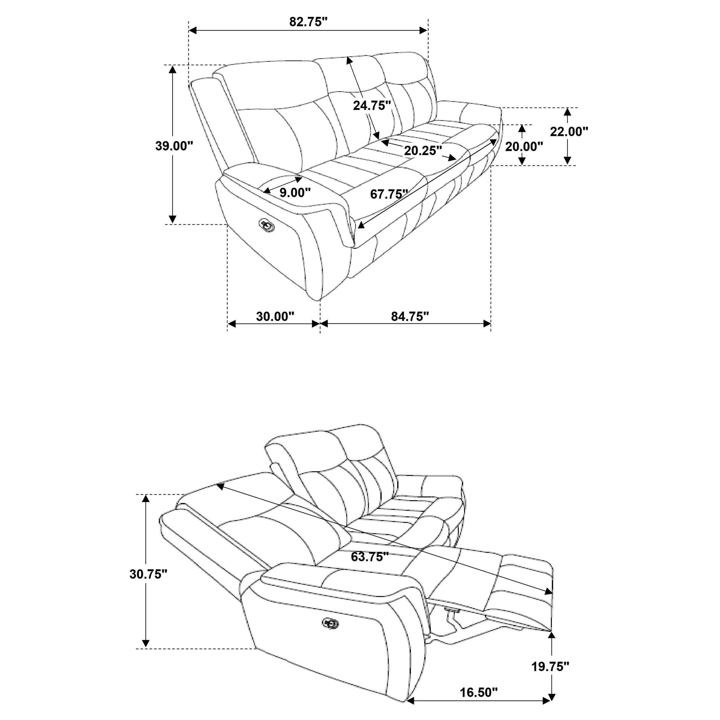 Lawrence Reclining Sofa Set - Image 18