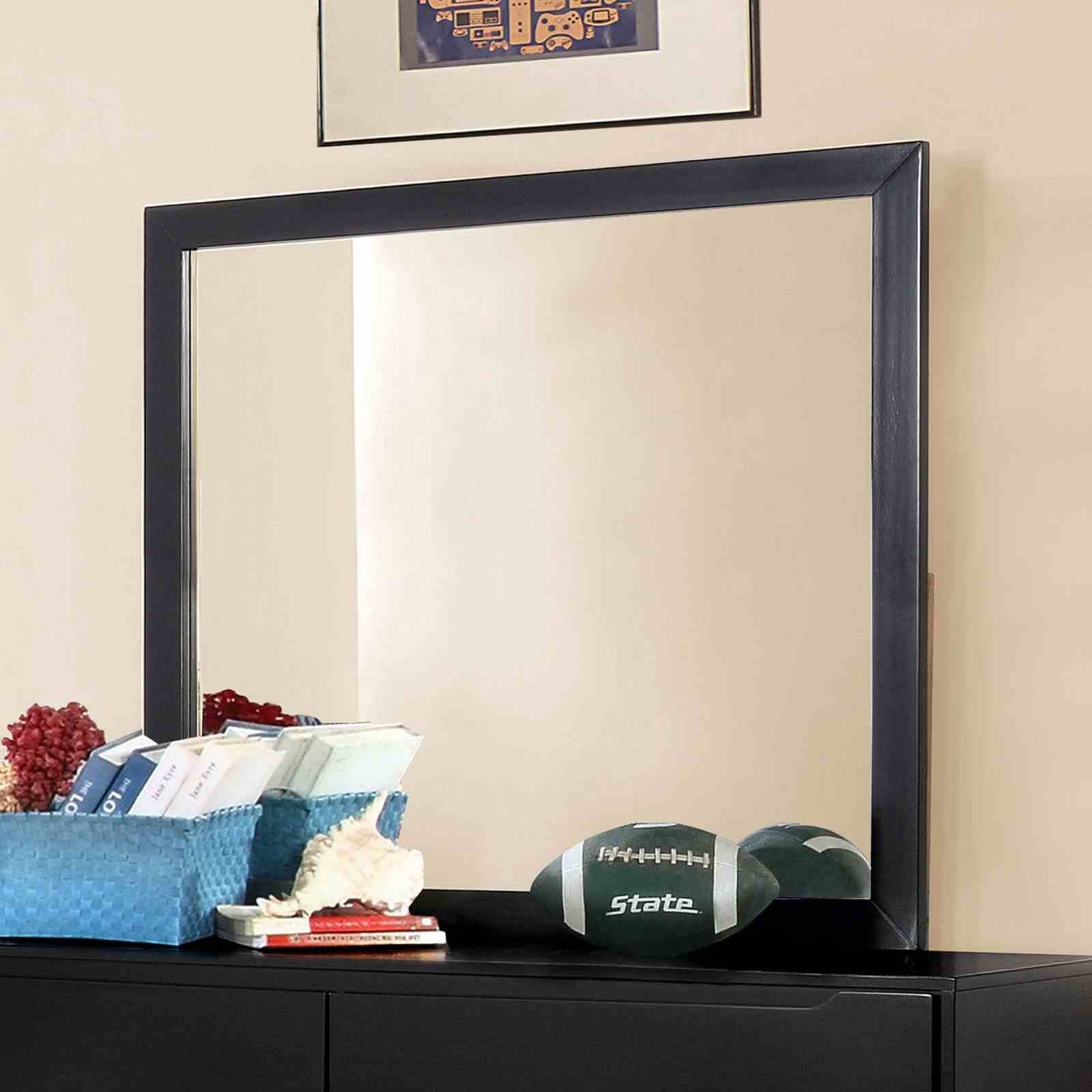 Lennart Ii Rectangular Mirror, Black