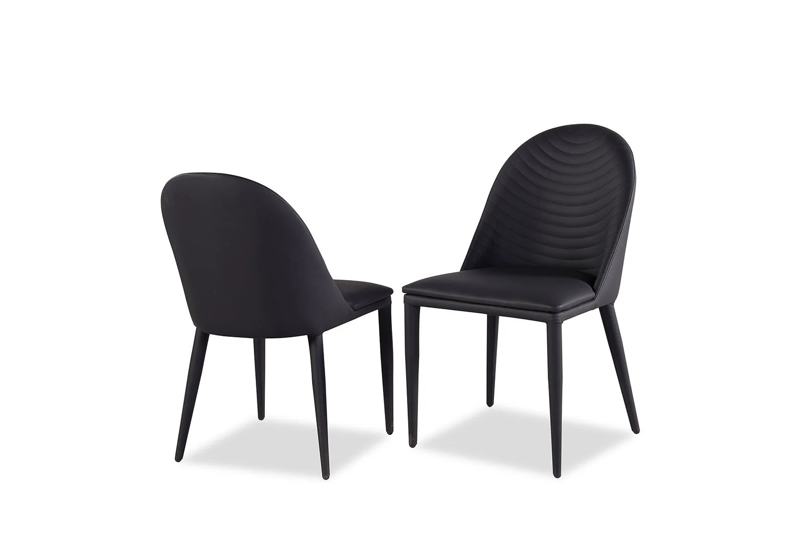 Lenvik Side Chair (2/CTN), Black/White - Image 3