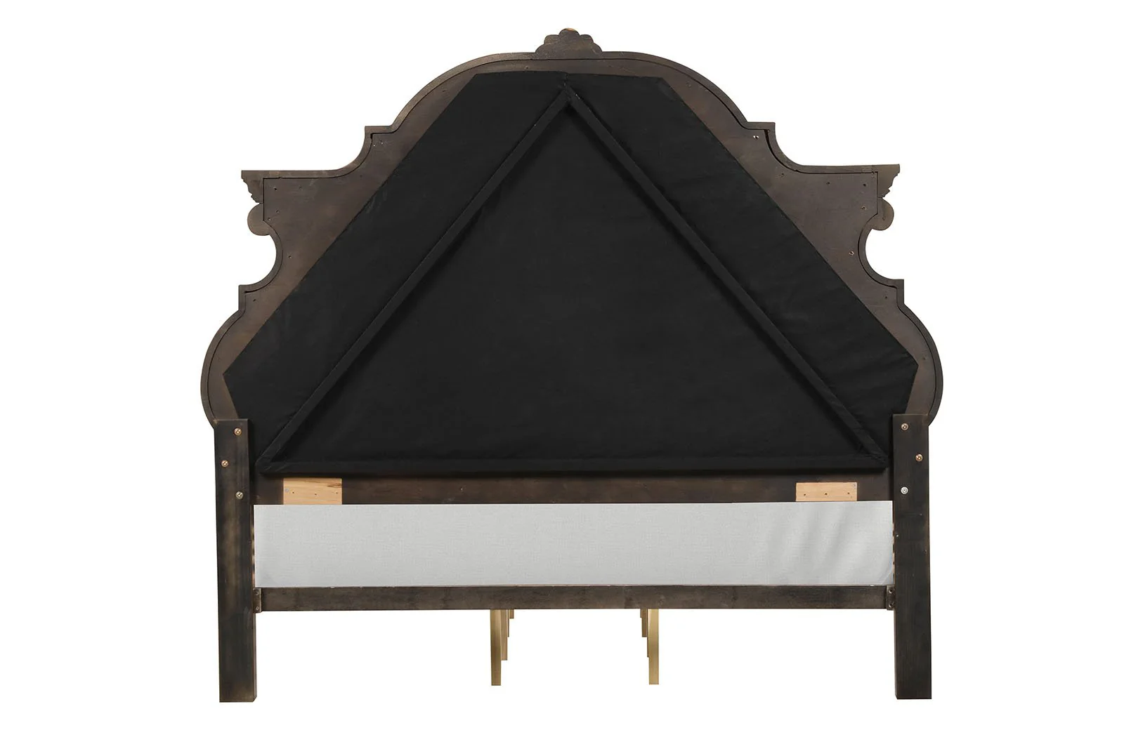 Leovanni Queen Uph Bed, Dark Brown - Image 5