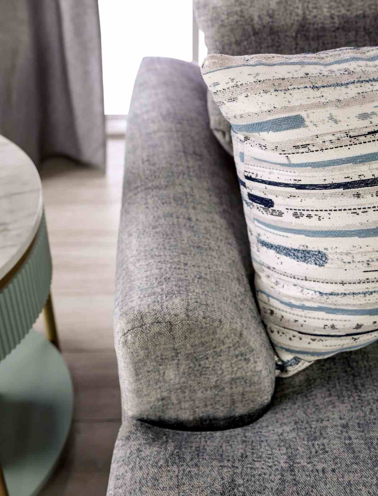 Leytonstone Loveseat, Gray - Image 7