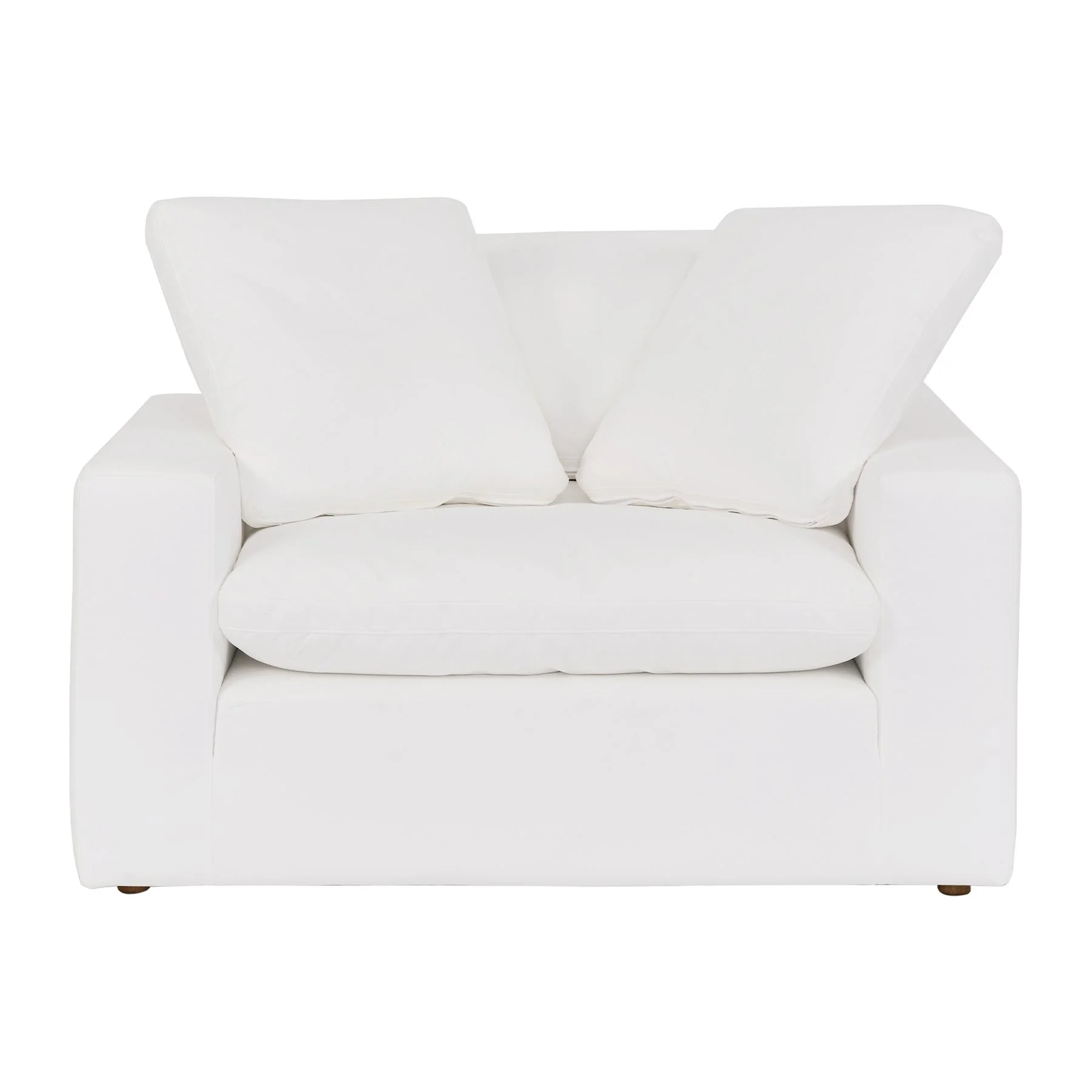 Liberty 51.5" Upholstered Chair and a Half in Pearl - Image 2