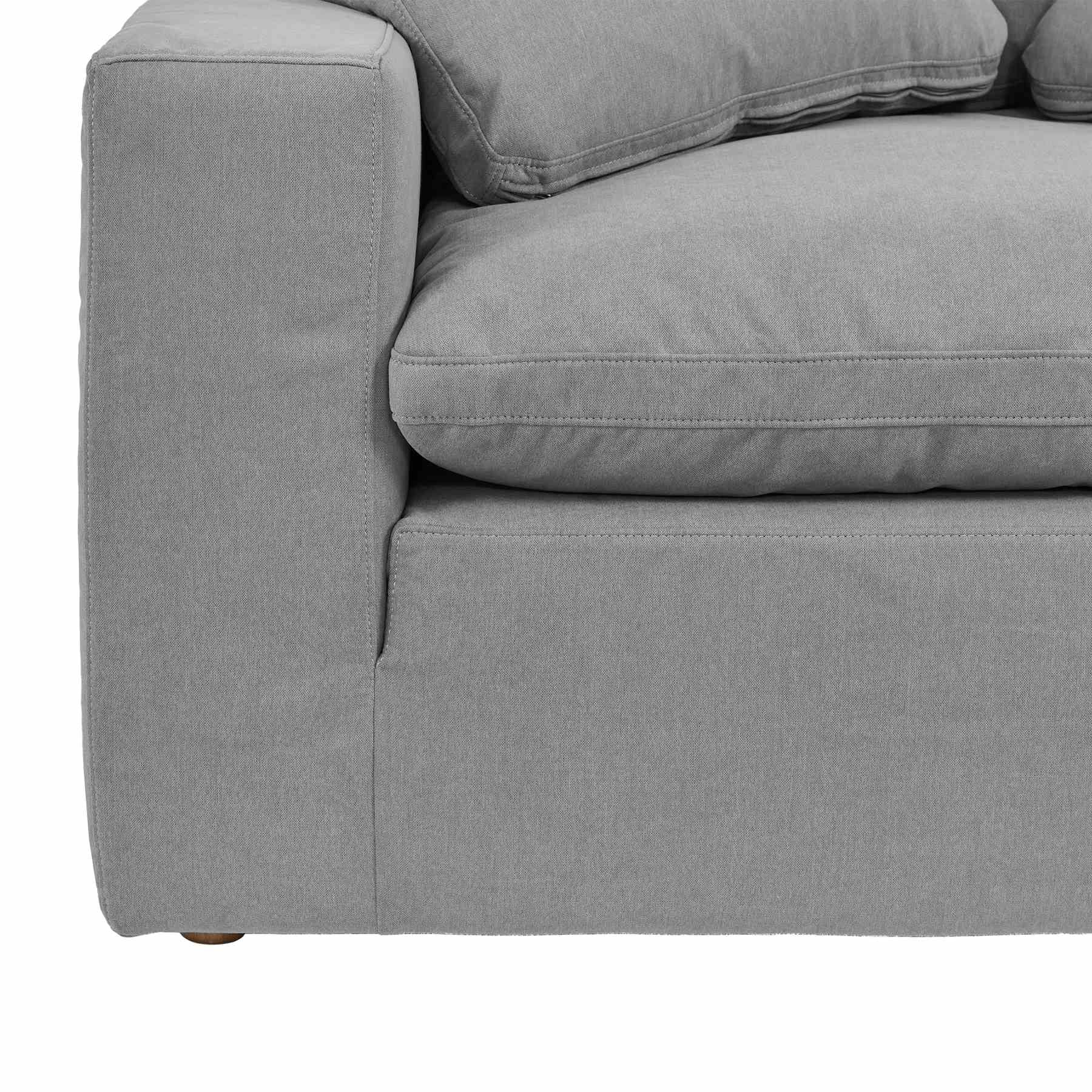 Liberty 51.5" Upholstered Chair and a Half in Slate Gray - Image 5