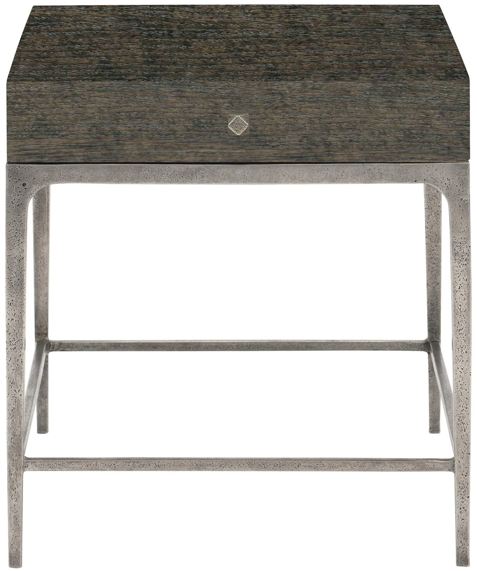 Linea Drawer End Table in Cerused Charcoal 384-124B