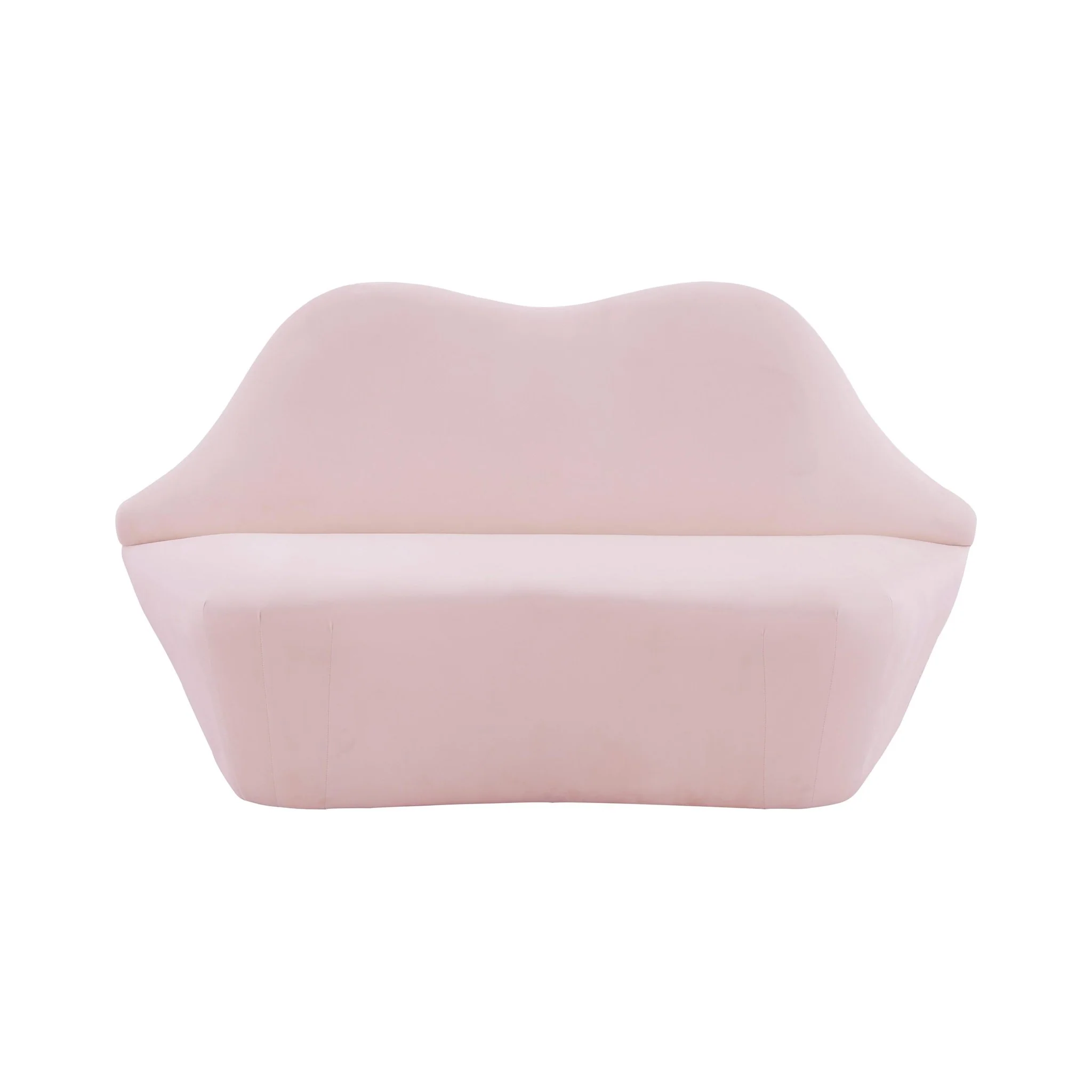 Lips Blush Velvet Settee