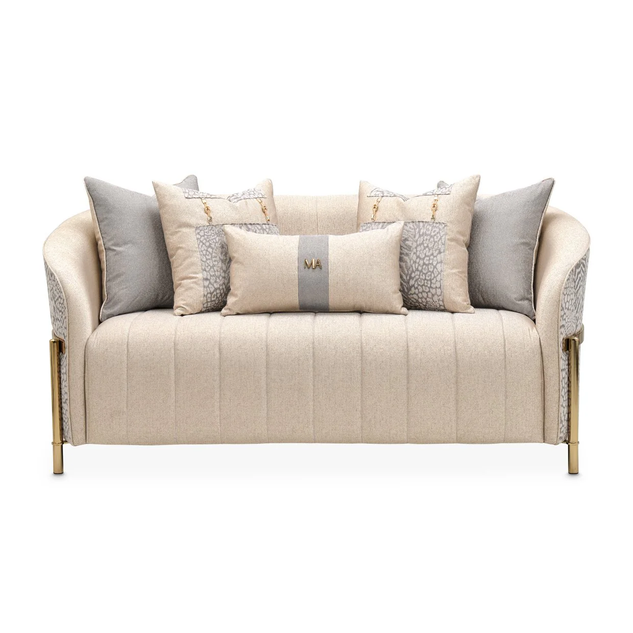 Lisbon Loveseat - Opal/Gold