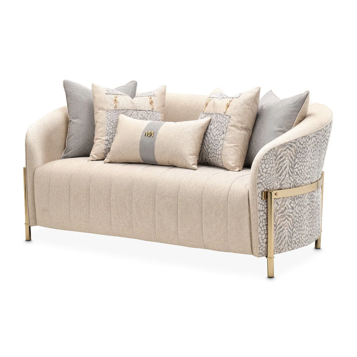 Lisbon Loveseat - Opal/Gold - Image 23