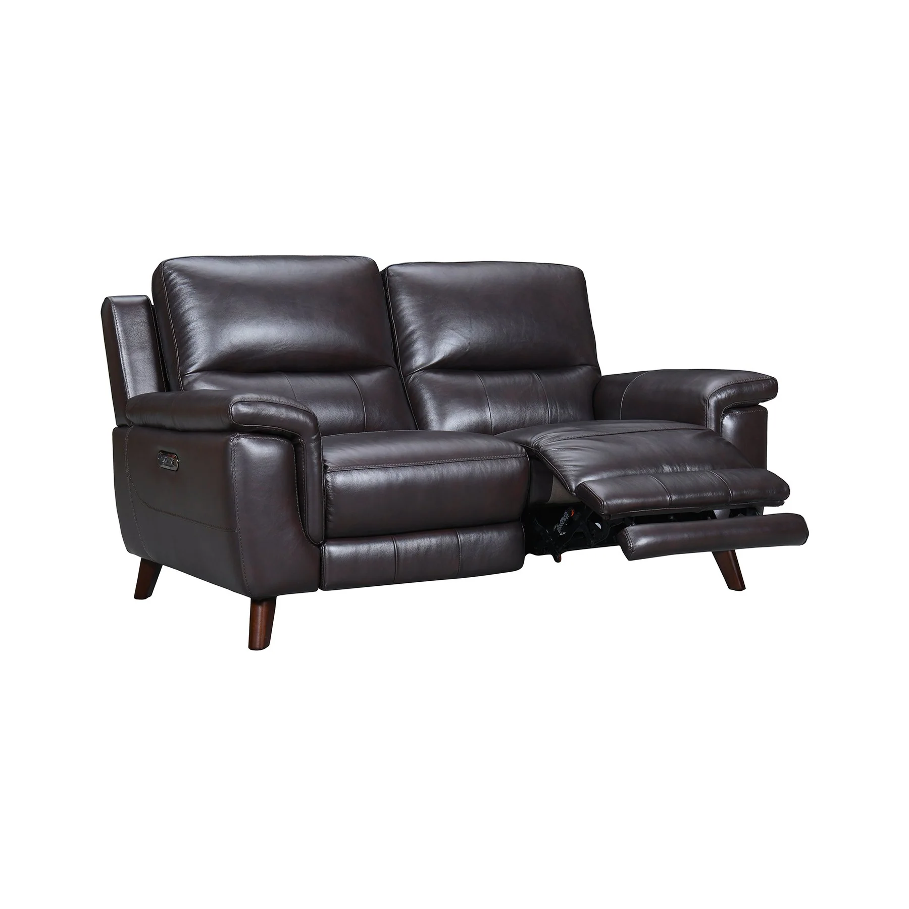 Lizette Brown Leather Power Recliner 3 Piece Living Room Set with USB - Image 6