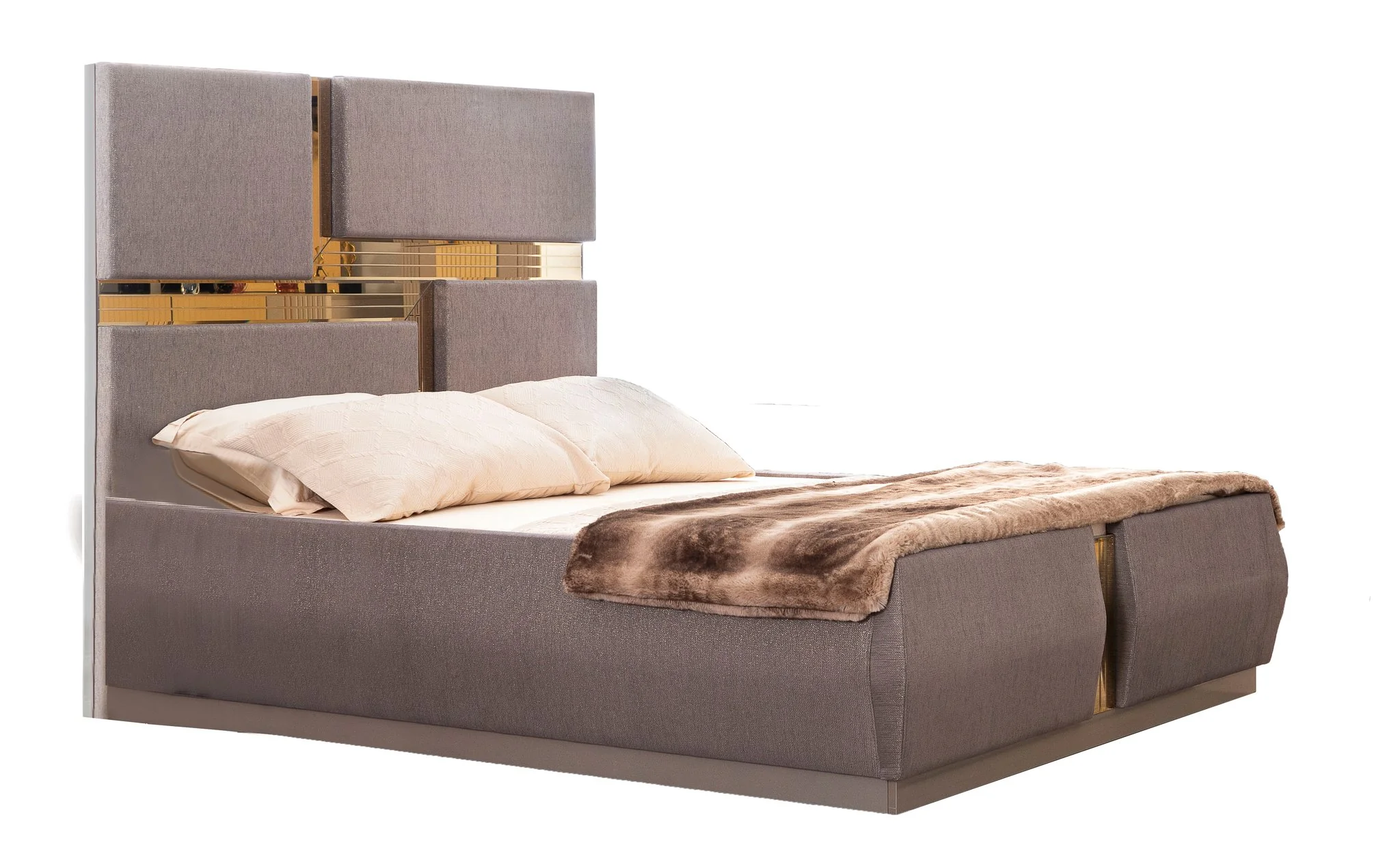 LORENZO Queen Bed Gray - Image 2