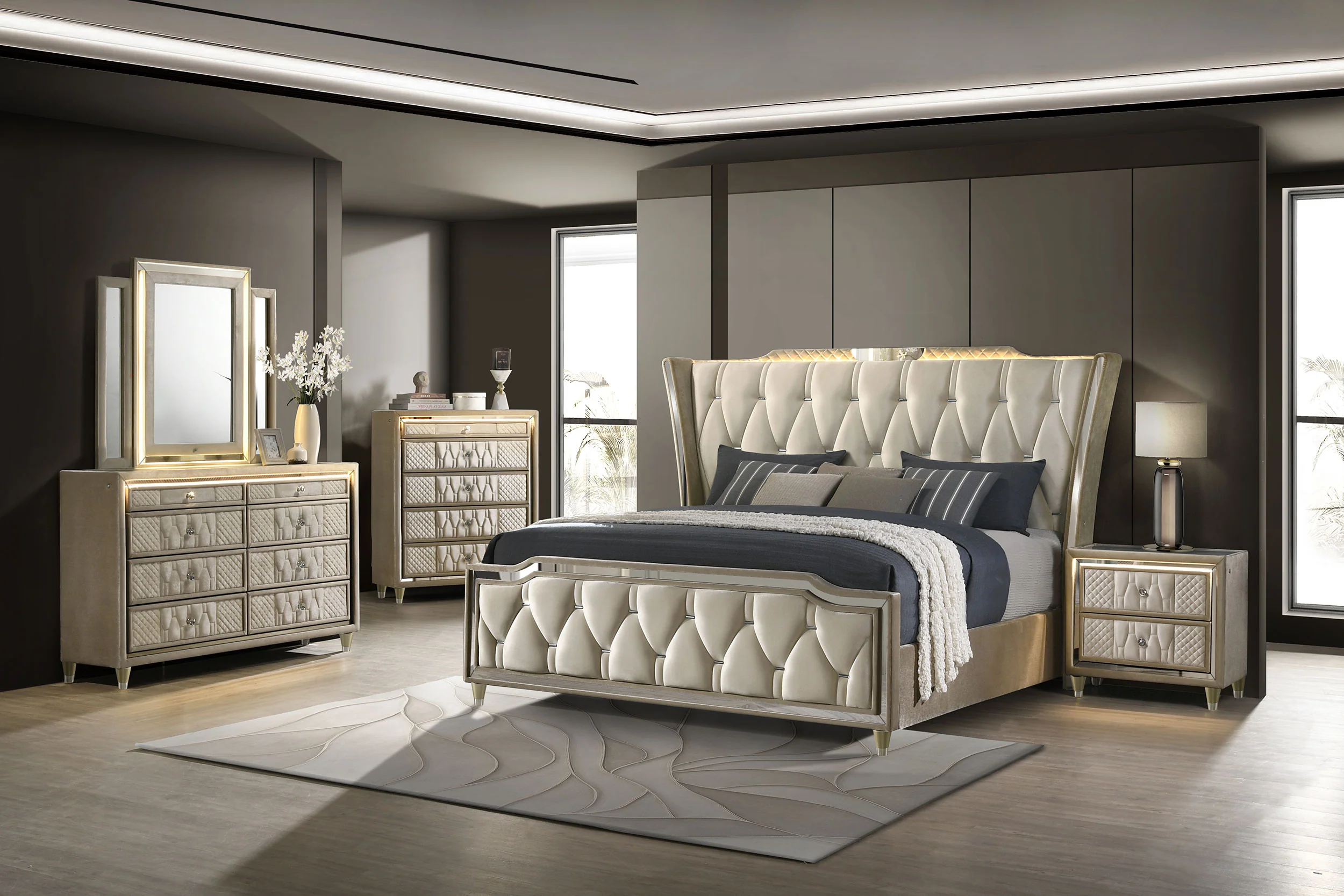 Lorient LED Dresser with LED Mirror - Image 16