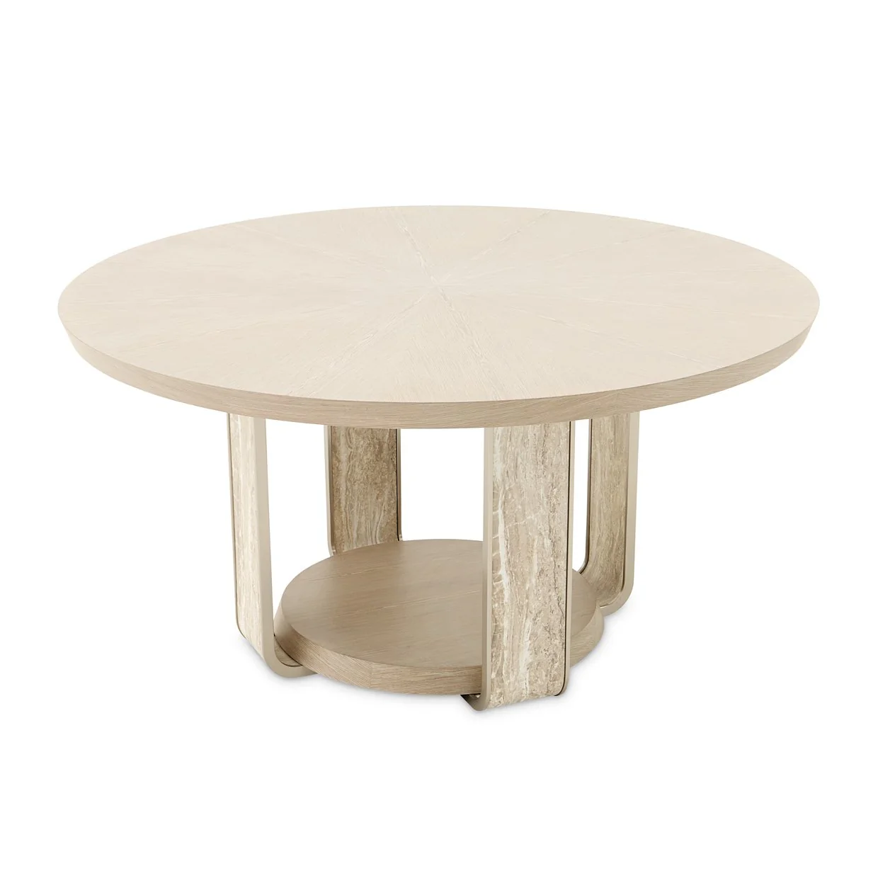 Lotus Bay 60" Round Dining Table - Sand