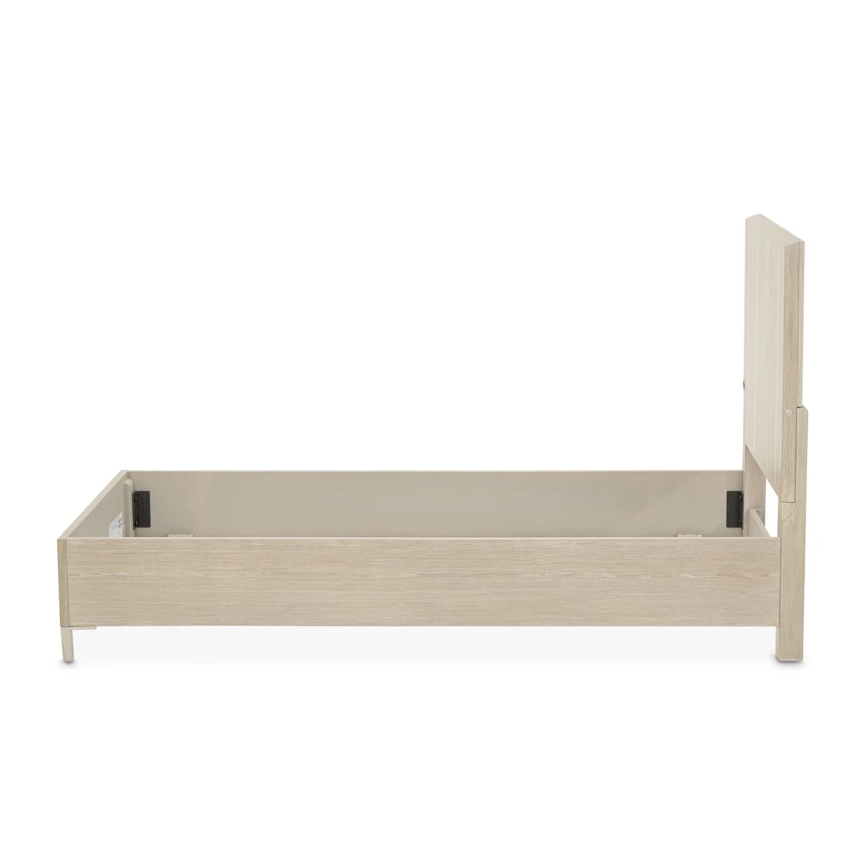 Lotus Bay Twin Panel Bed with LED Lights - Sand - Image 3