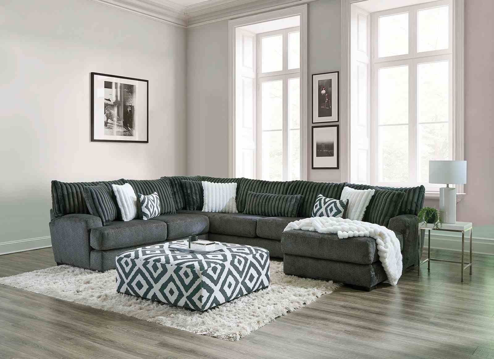Loughton Sectional, Gun Metal