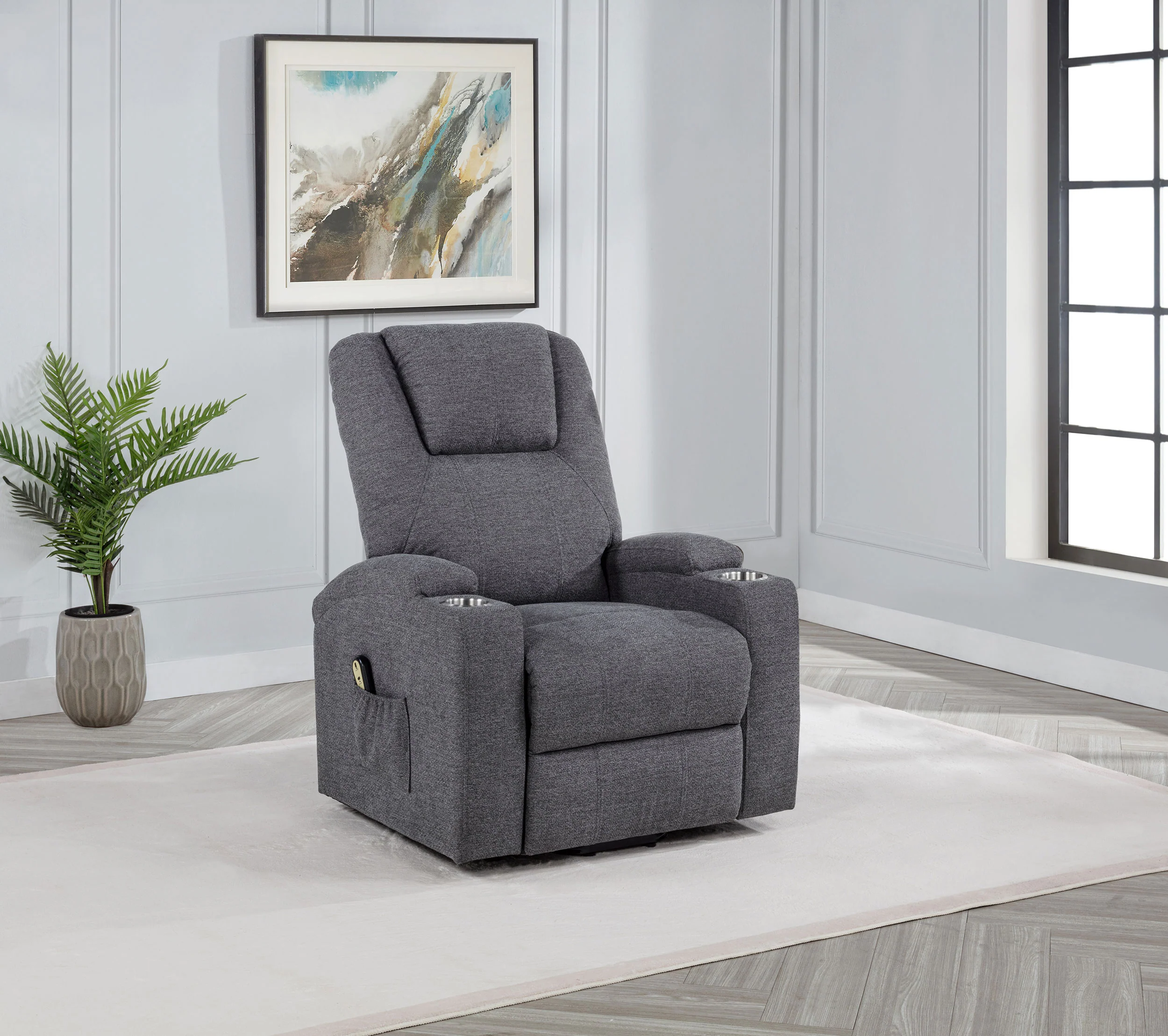 Louie Power Lift Massage Recliner - Image 2