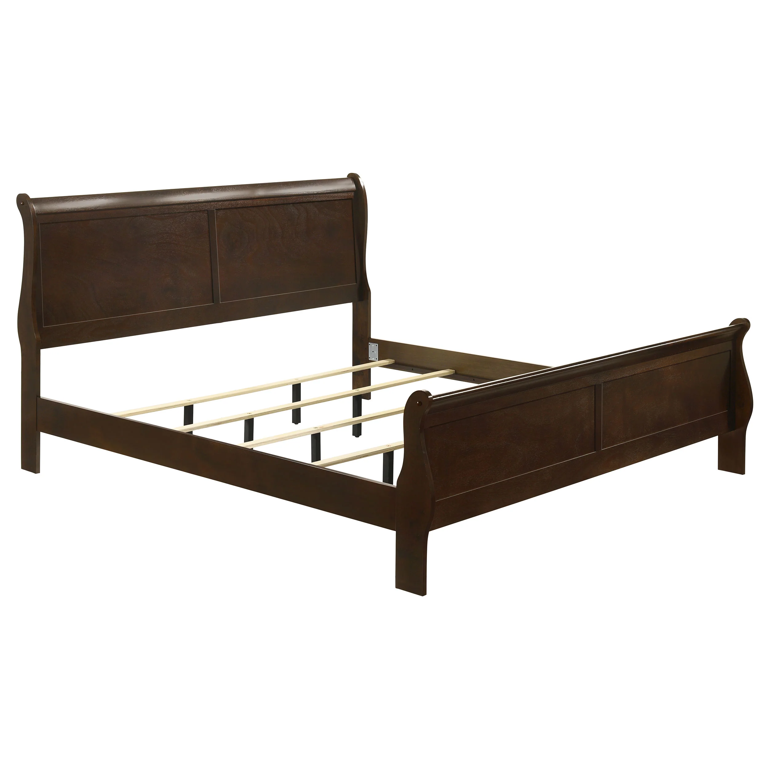 Louis Philippe Sleigh Panel Bed - Image 10