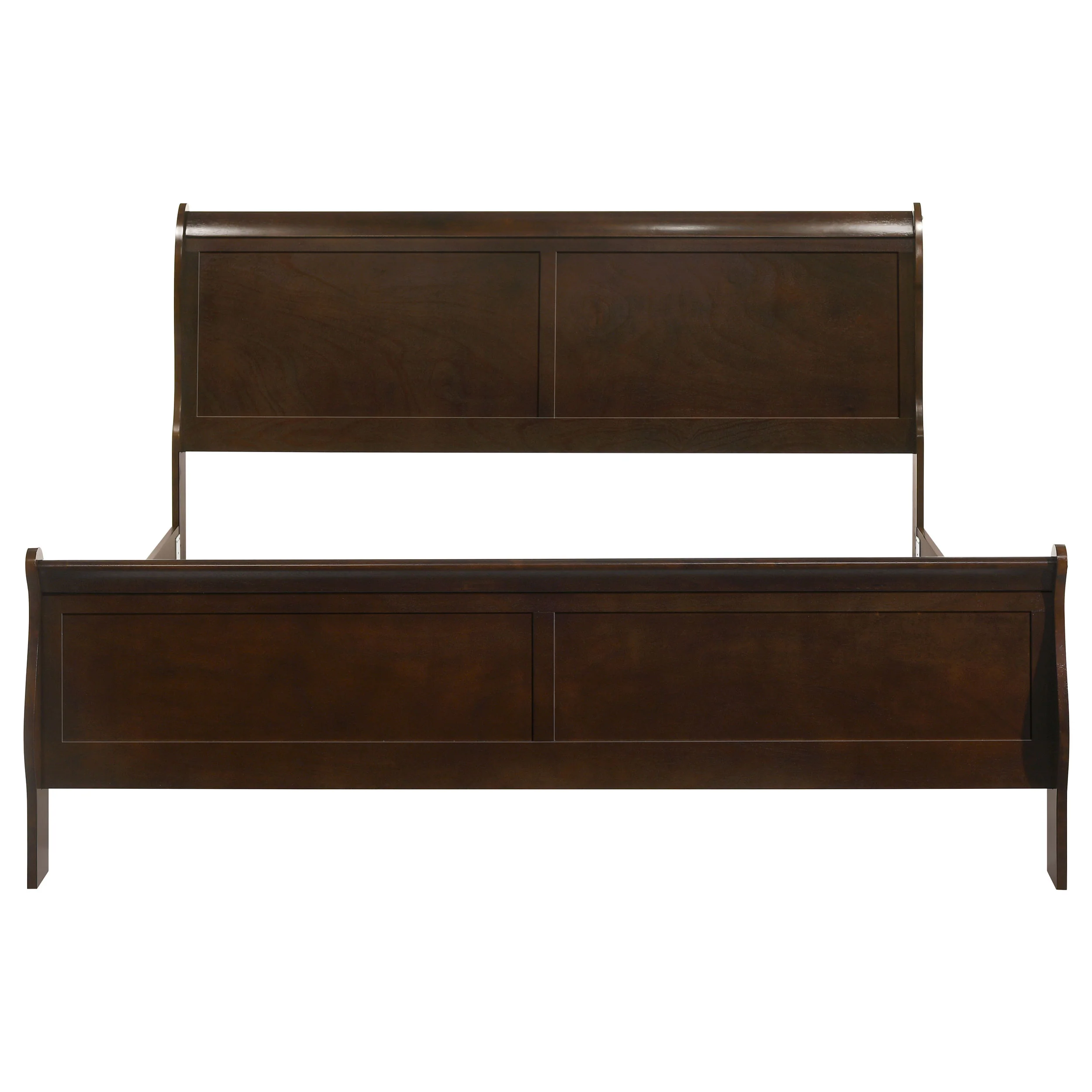 Louis Philippe Sleigh Panel Bed - Image 13