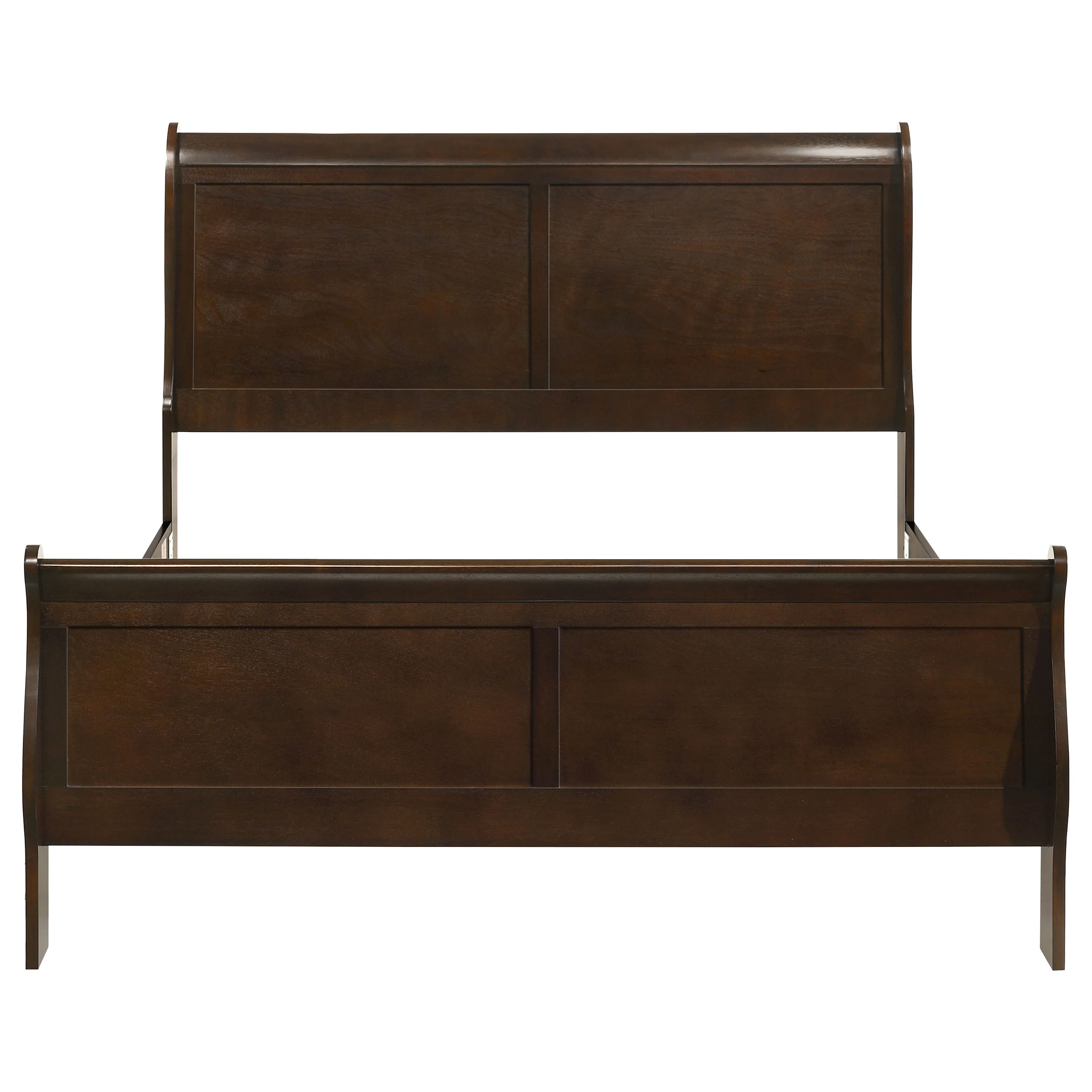 Louis Philippe Sleigh Panel Bed - Image 4