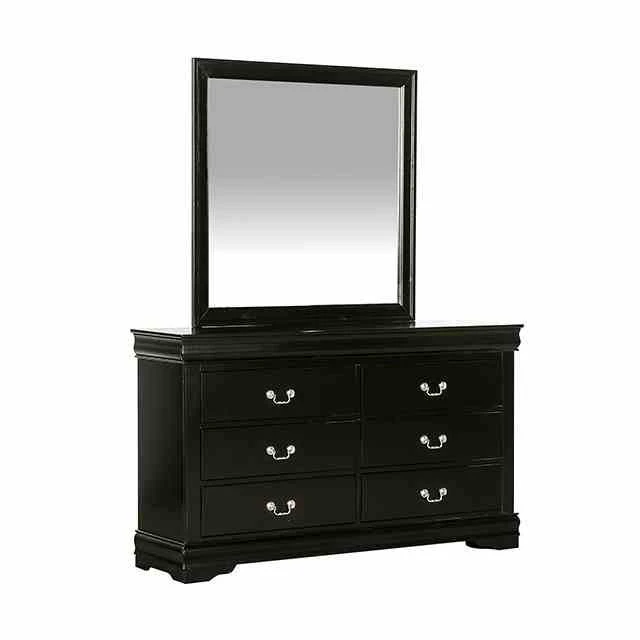 Louis Philippe Mirror, Black