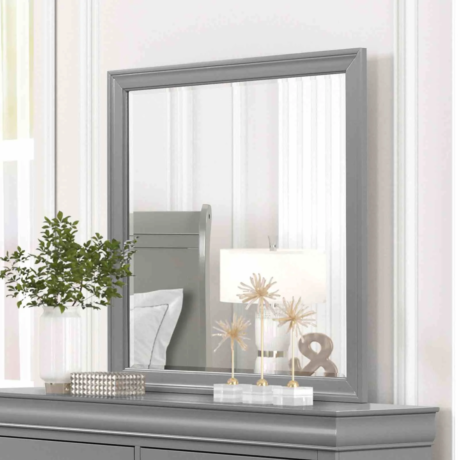 Louis Philippe Mirror, Gray