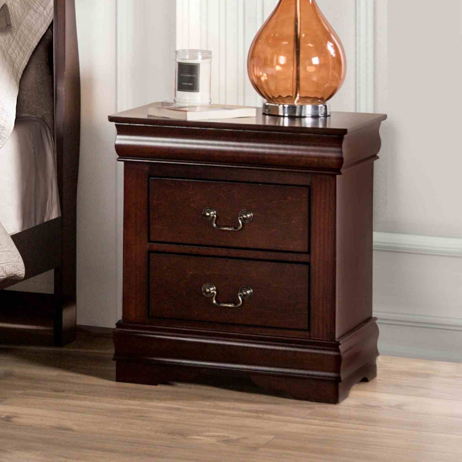 Louis Philippe Nightstand, Cherry