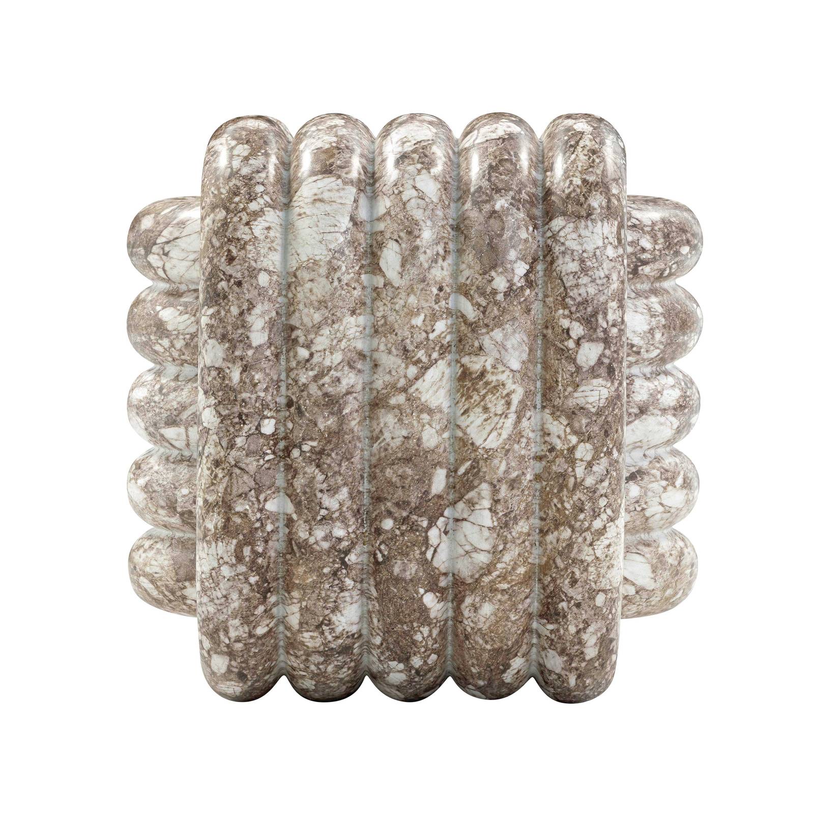 Love Knot Breccia Capraia Faux Marble Indoor / Outdoor Accent Stool - Image 5