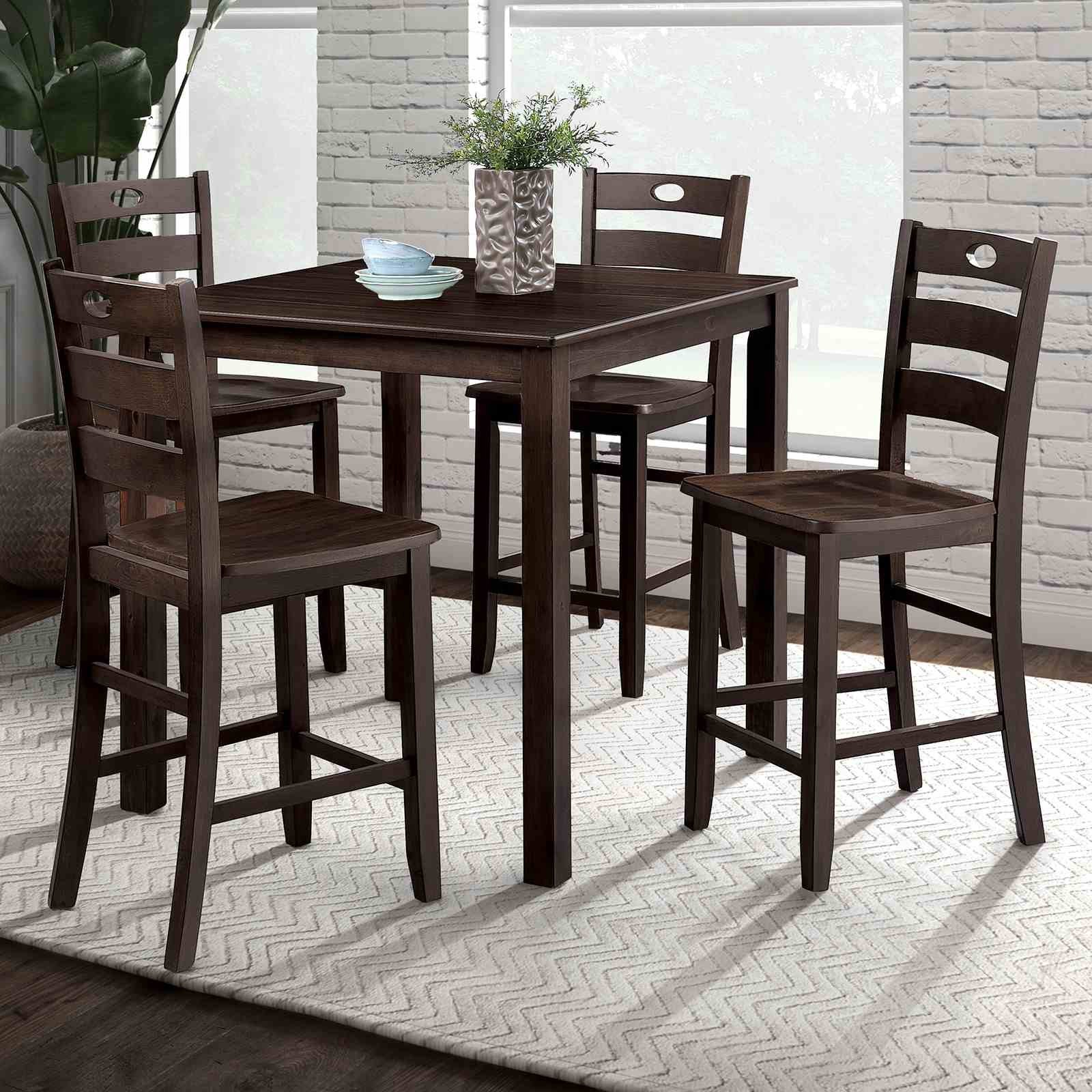 Lubbock 5 Pc. Counter Ht. Table Set, Espresso