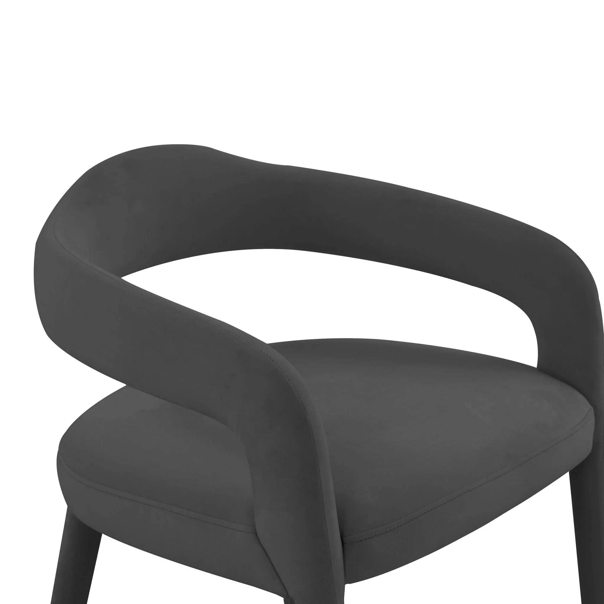 Lucia Black Velvet Dining Chair - Image 5