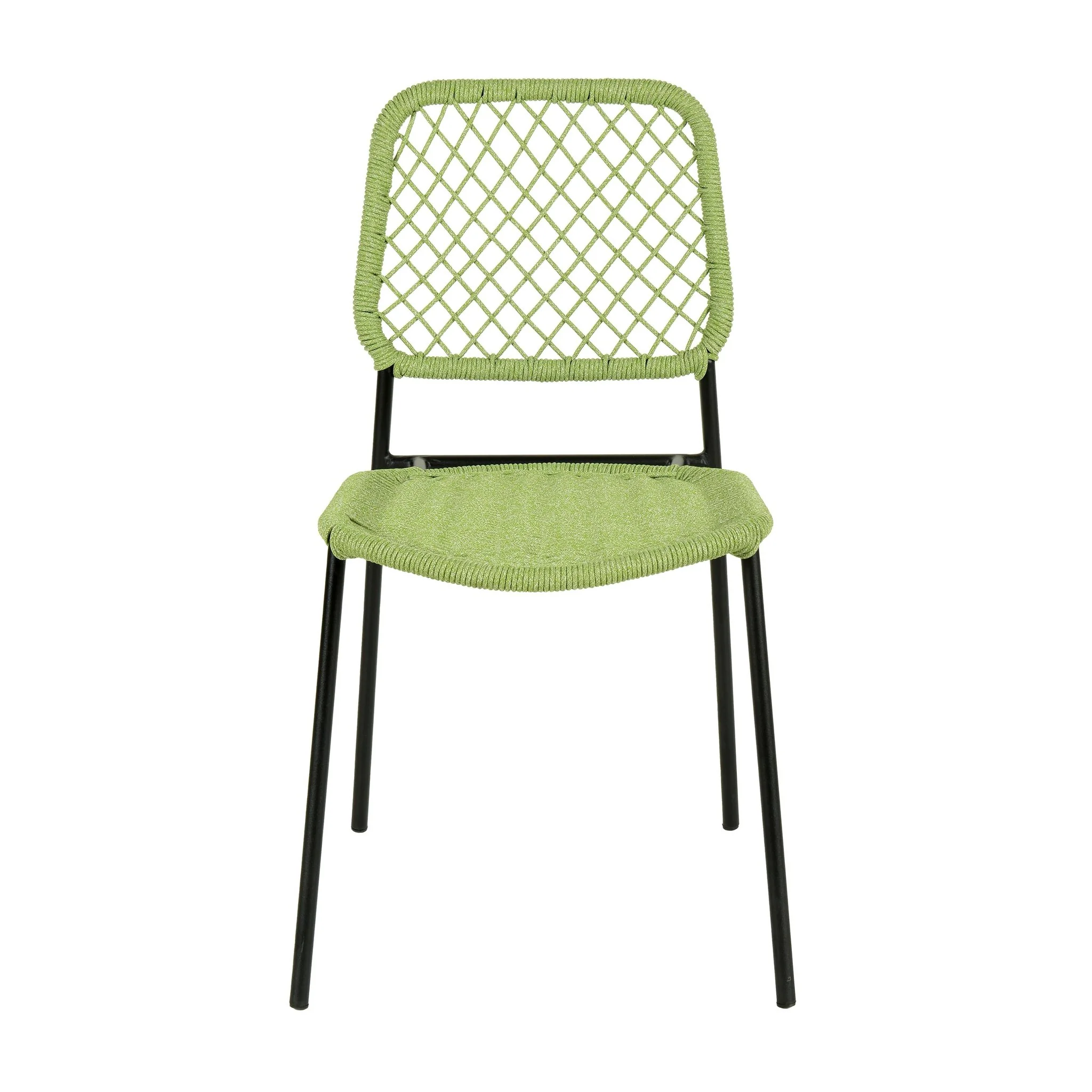 Lucy Green Dyed Cord Outdoor Dining Chair - Image 3