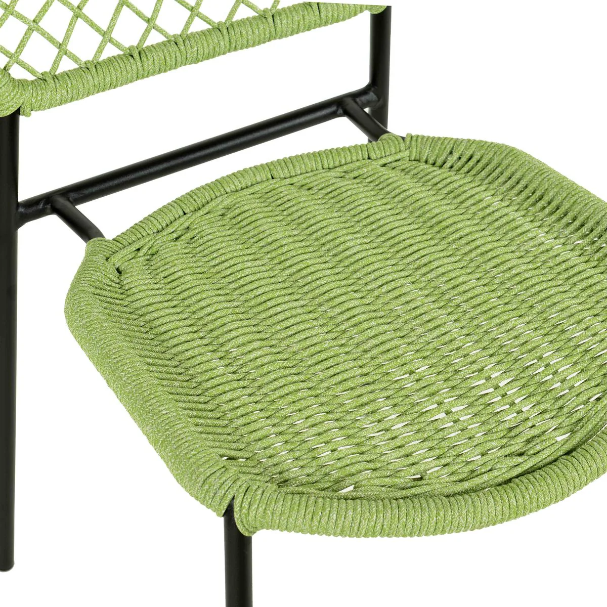 Lucy Green Dyed Cord Outdoor Dining Chair - Image 5