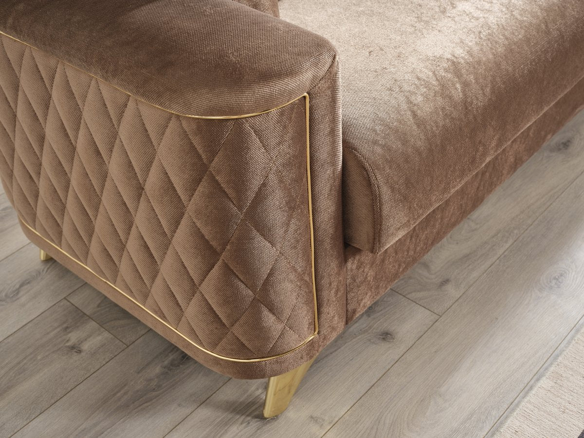 Luna 2PC Living Room Set Copper - Image 6