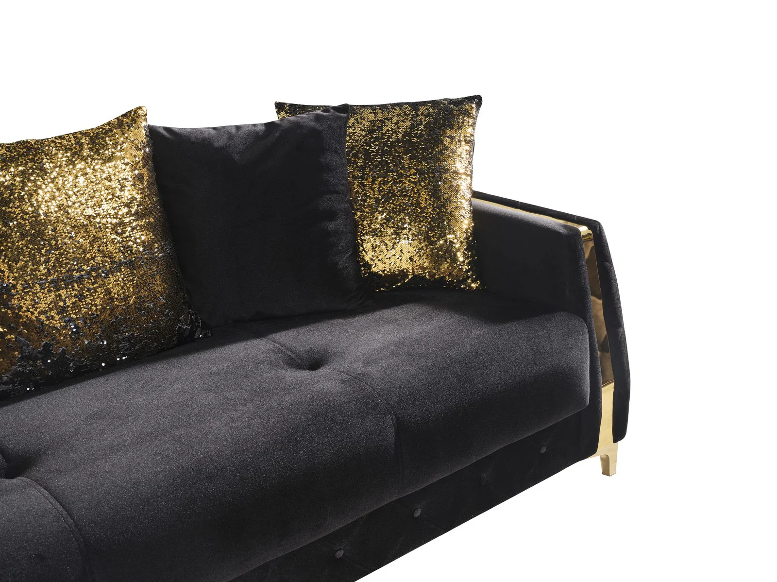 Lust 3 Pc Living Room set Black - Image 5