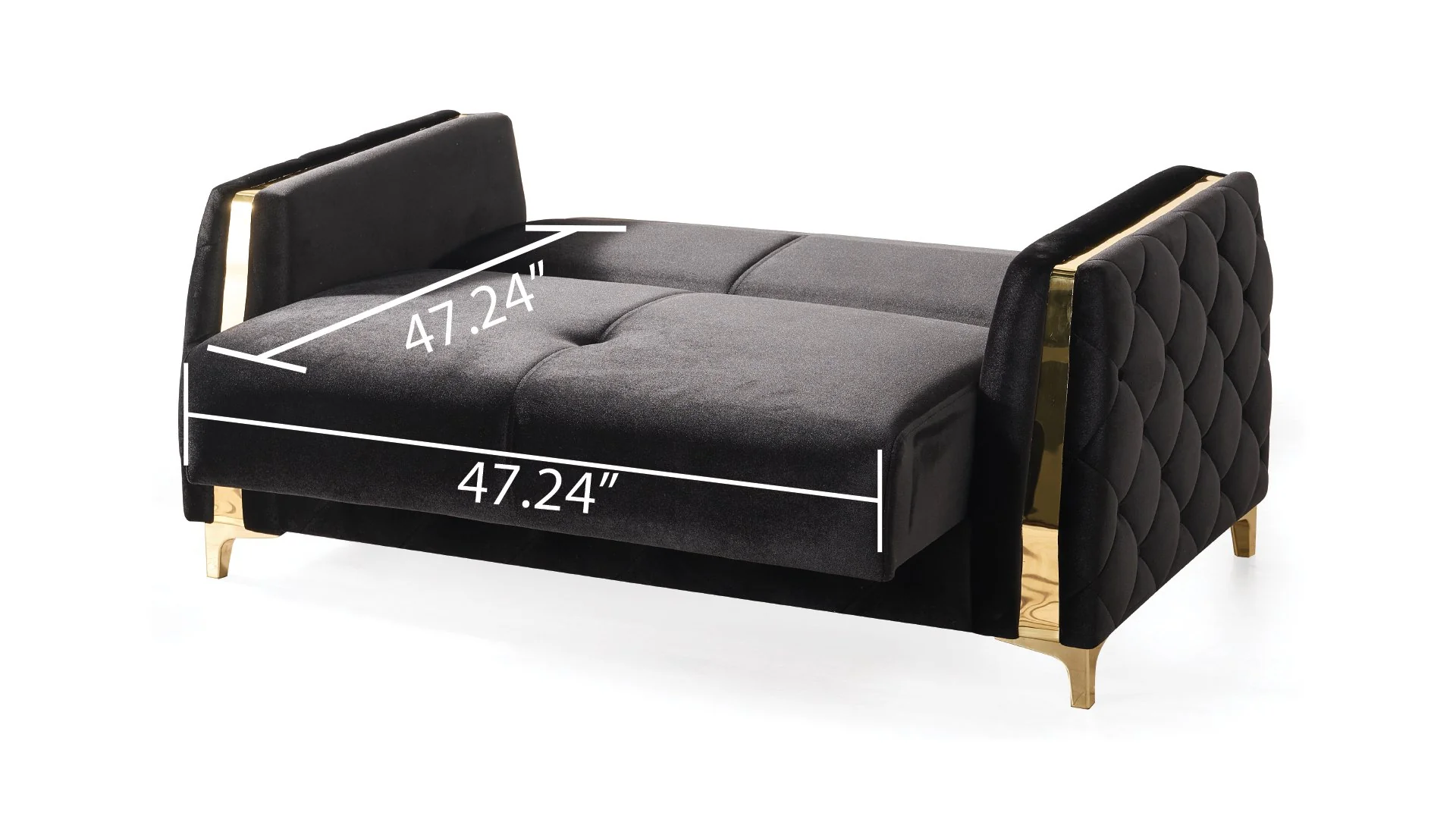 Lust 3 Pc Living Room set Black - Image 6