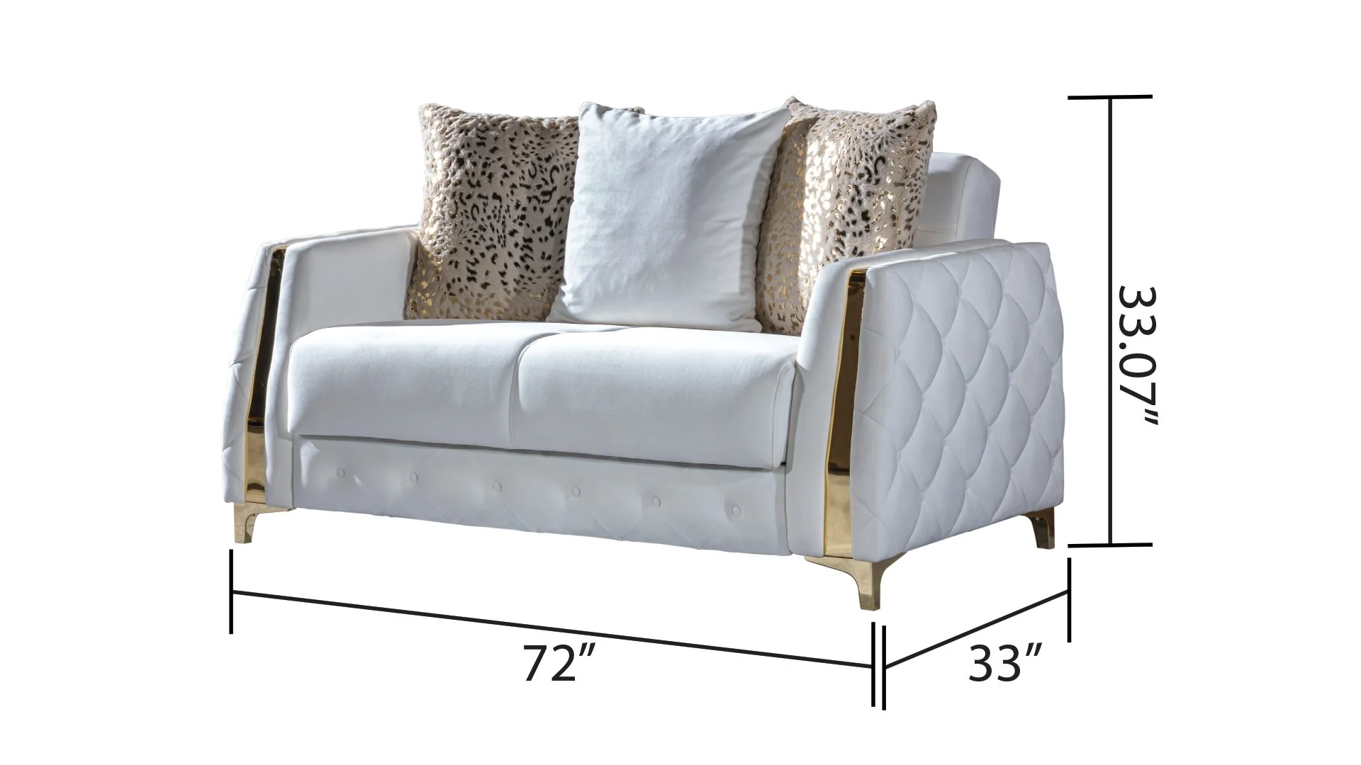 Lust Loveseat Off White - Image 2