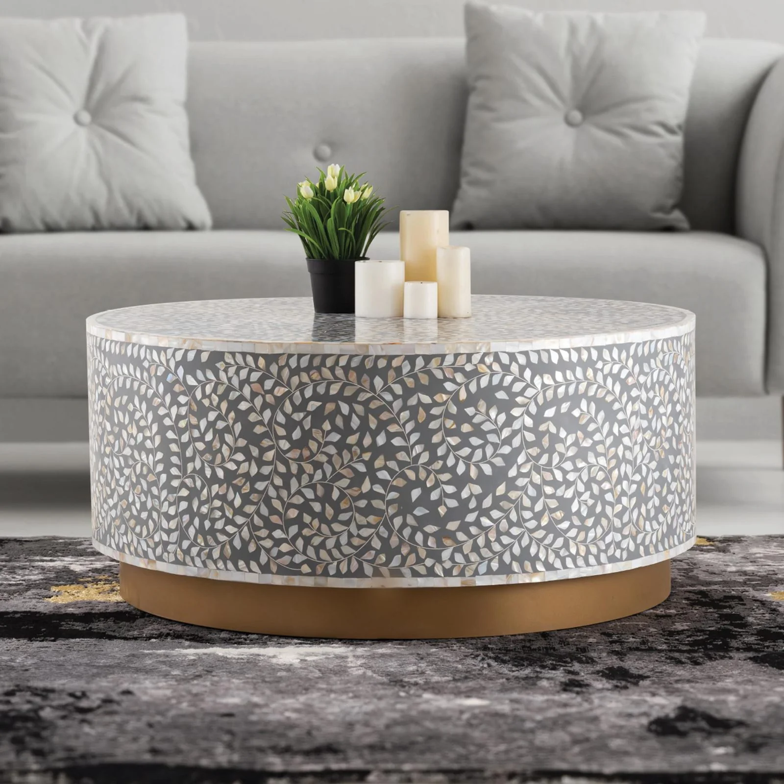 Luxe Coffee Tablel Gray