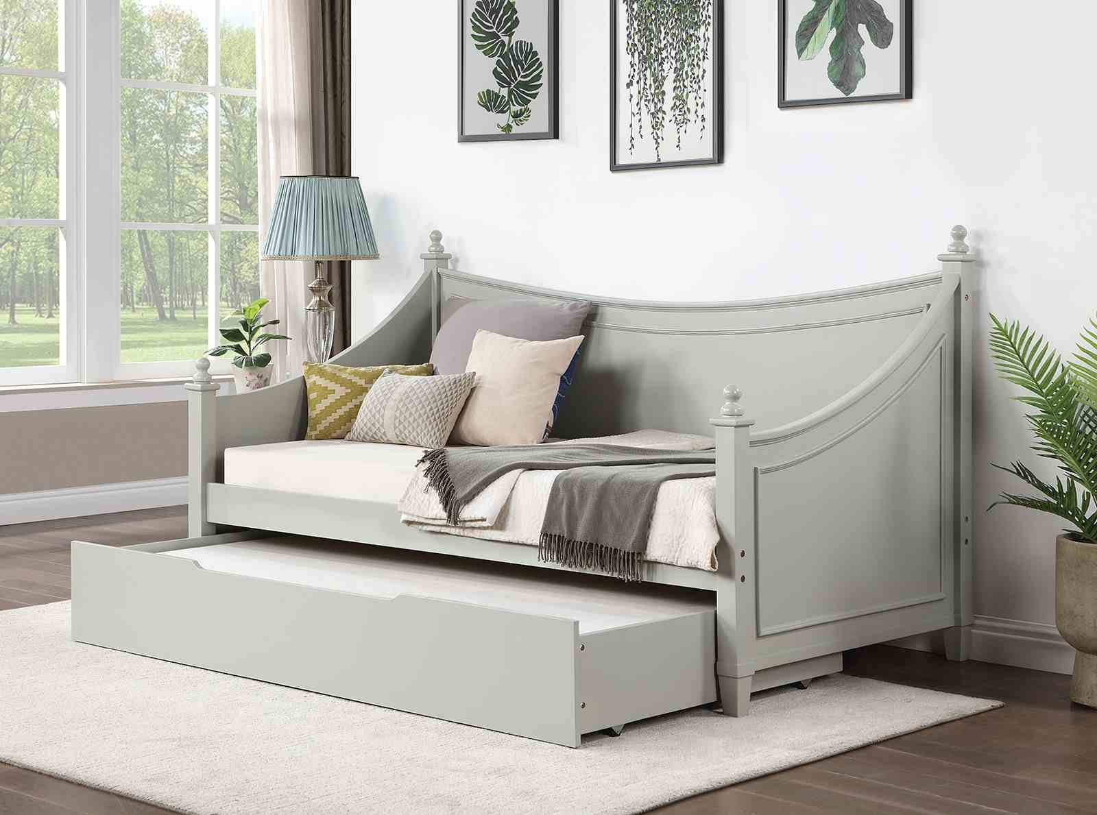 Lycoris Twin Daybed, Light Gray