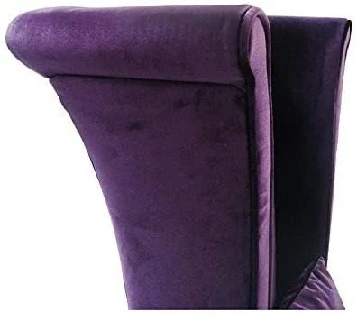 Mad Hatter Dining Chair In Purple Rich Velvet - Image 3
