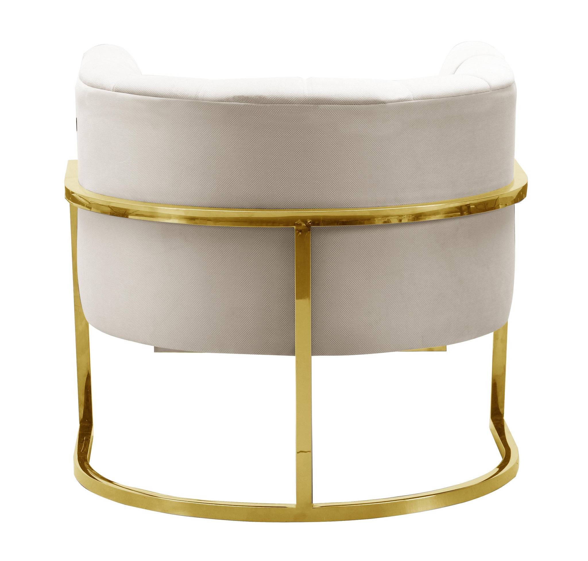 Magnolia Spotted Cream Chair with Gold - Image 4