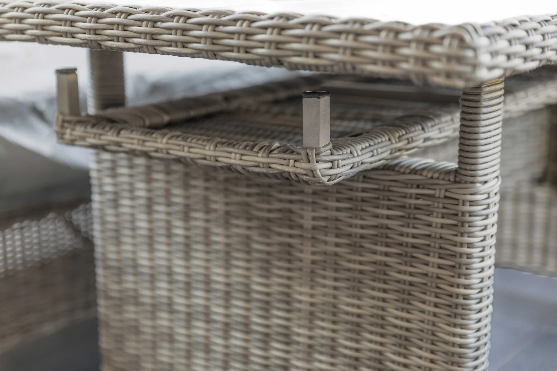 Malia Patio Dining Table, Gray - Image 2