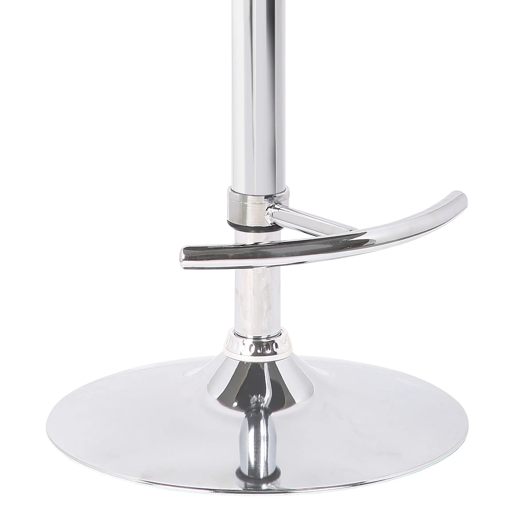 Malibu Swivel Barstool in Black Faux Leather with Dark Oak Wood Finish - Image 6