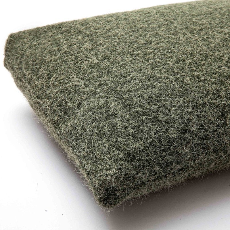 Malolo Green Long Mohair 20 x12 inch Rectangular Vegan-Down Pillow - COVER - Image 5