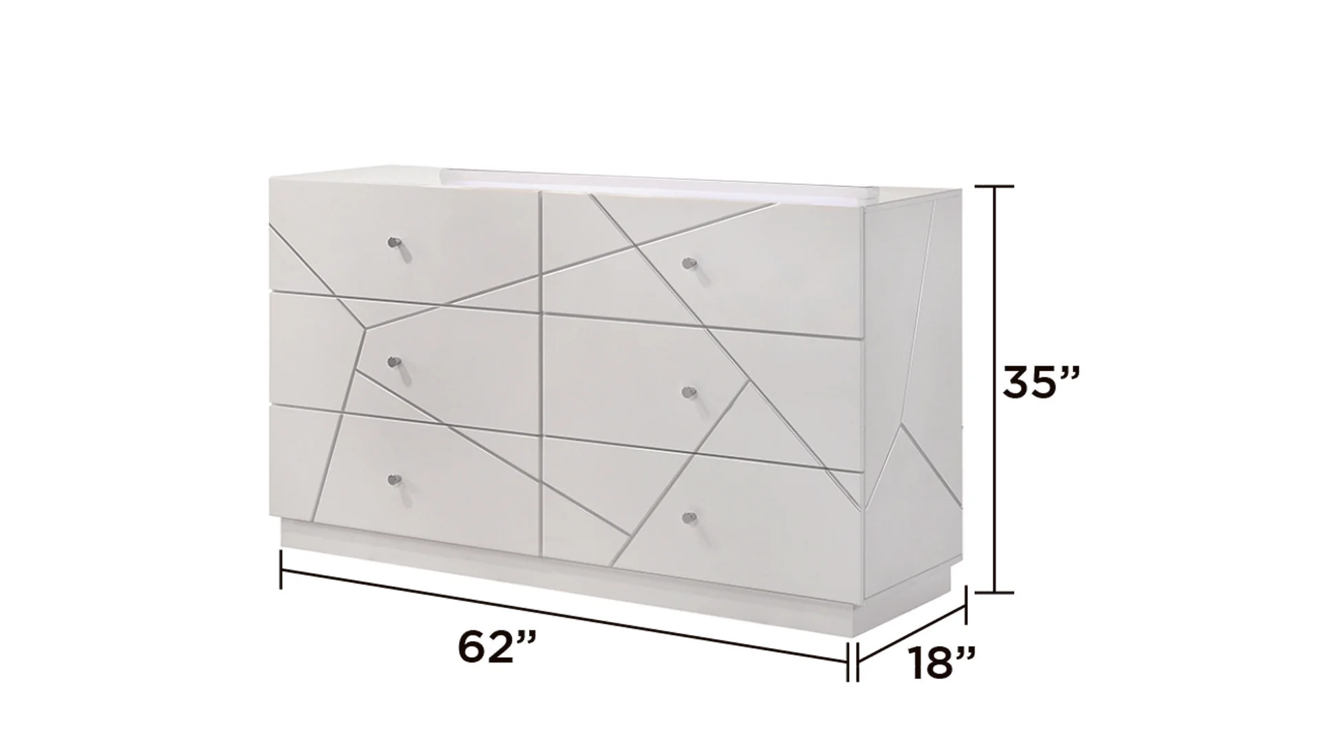 Manhattan King 5PC Bedroom Set White - Image 6
