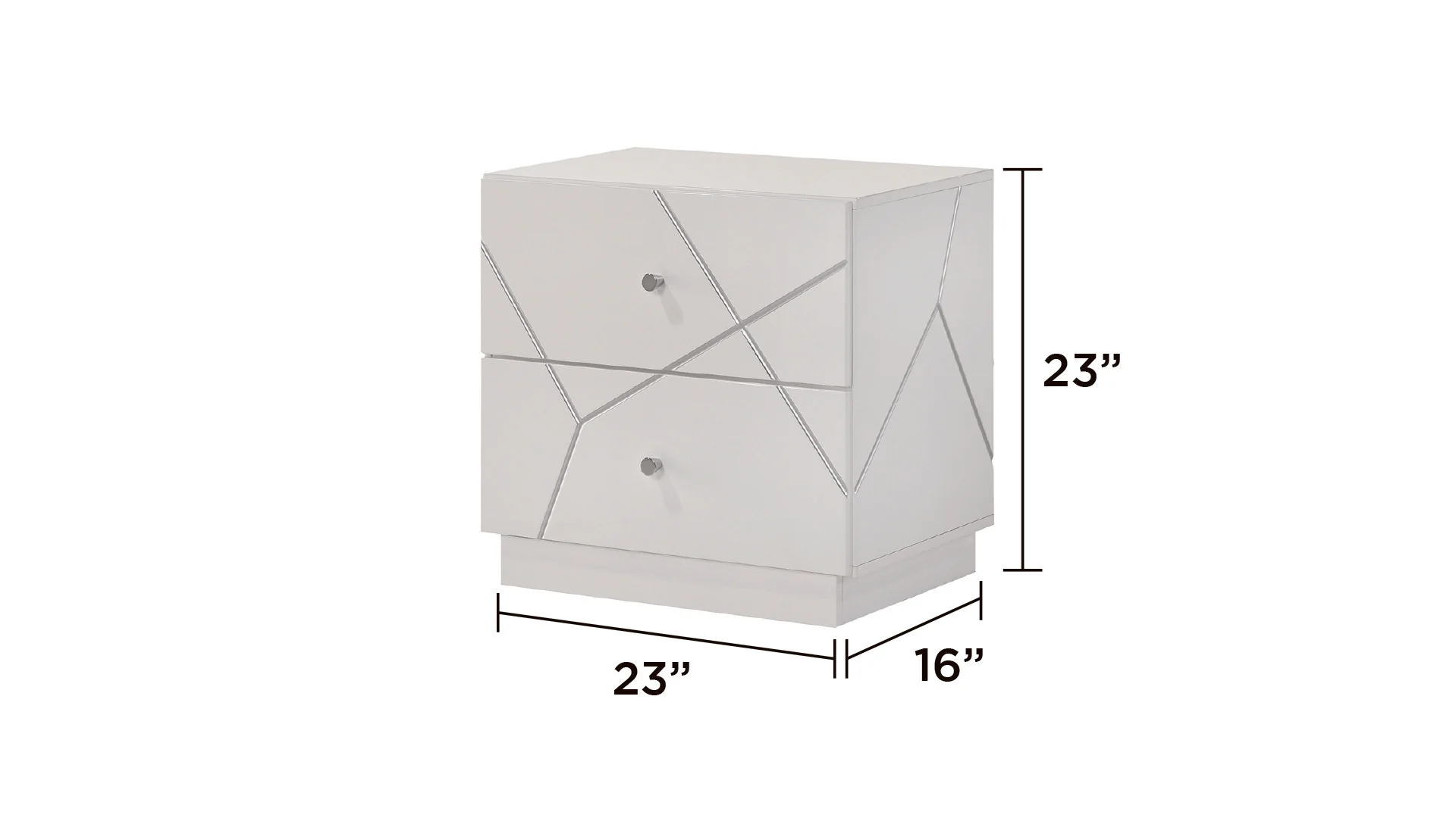 Manhattan Nightstand White - Image 2