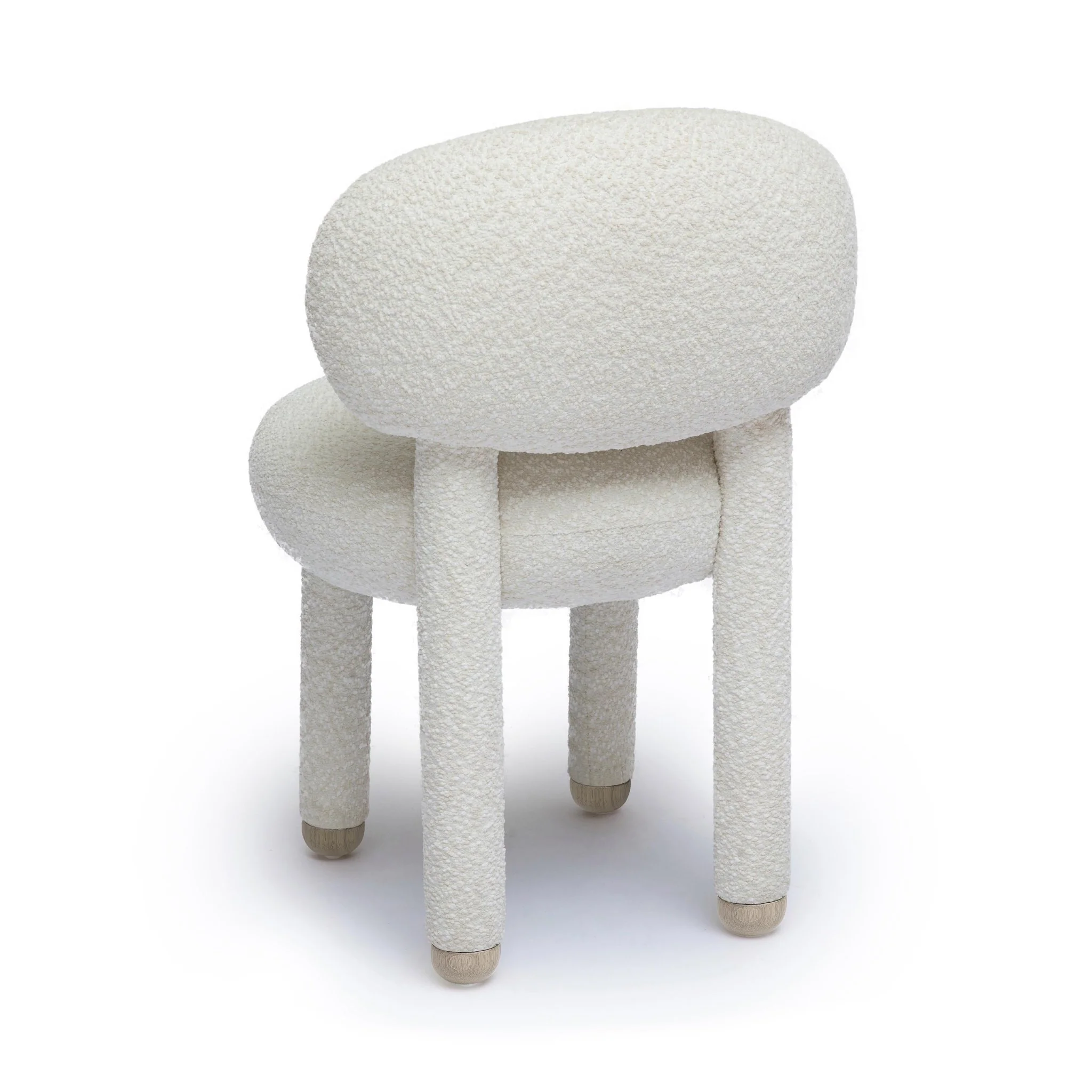 Manu Cream Performance Boucle Side Chair - Image 4